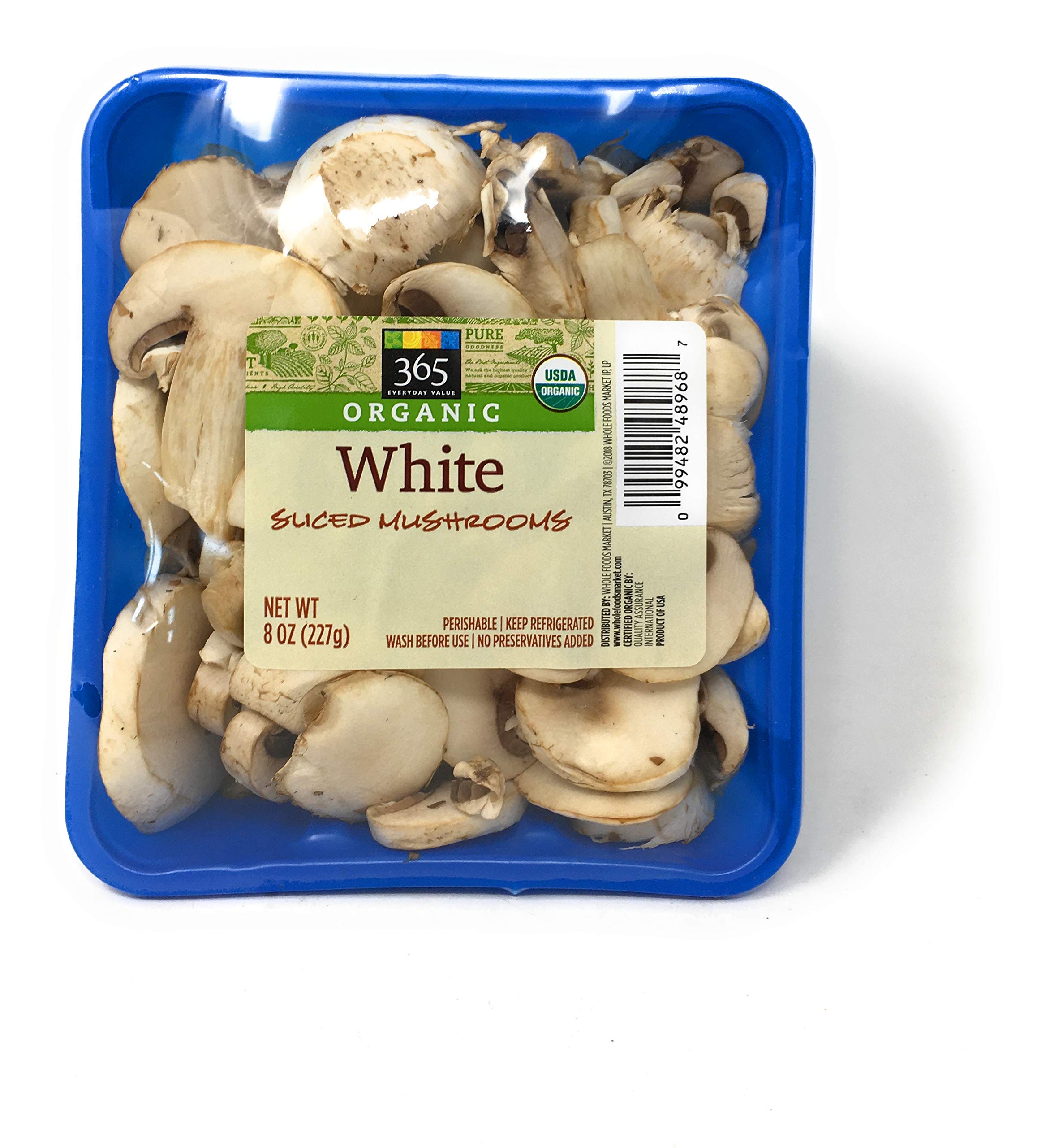 Organic Sliced White Mushrooms 8 Oz 365 By Whole Foods Market