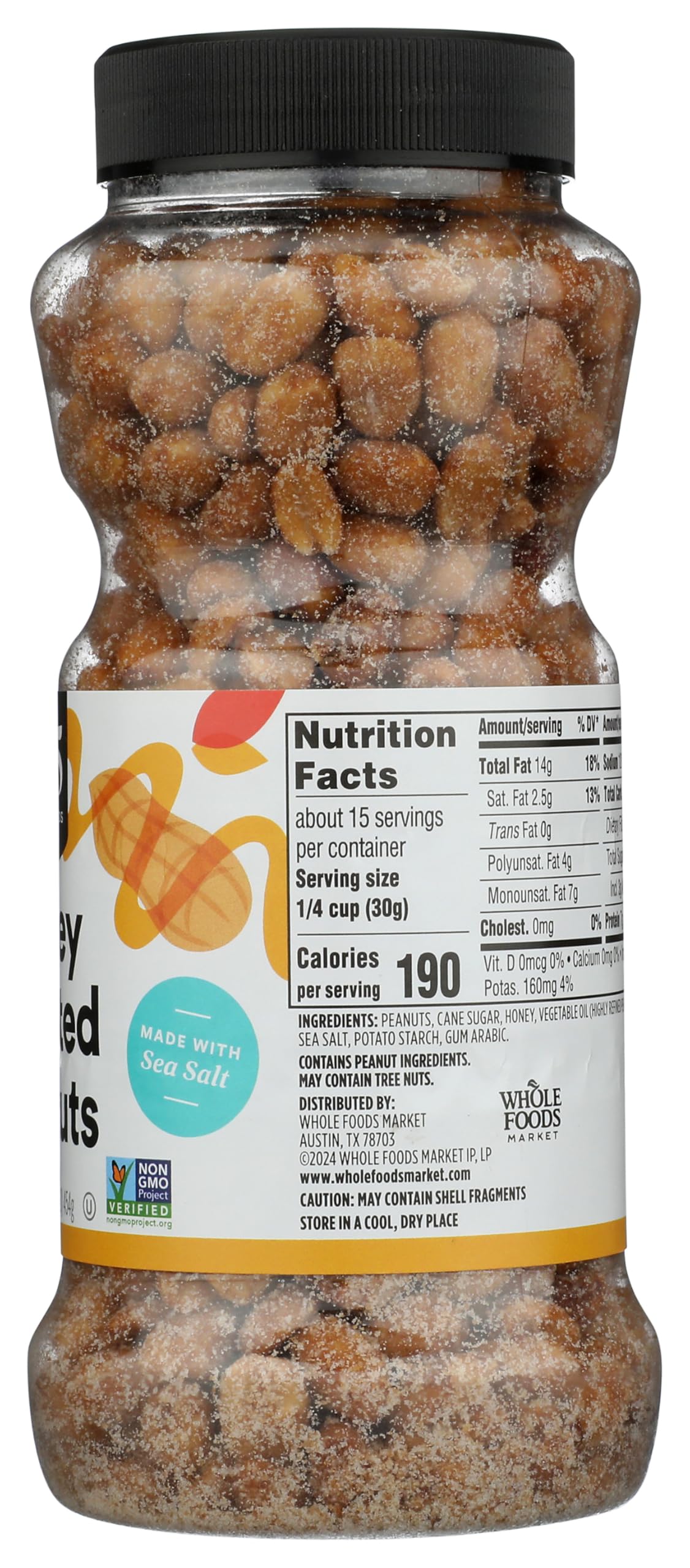 Honey Roasted Peanuts 16 Oz 365 By Whole Foods Market