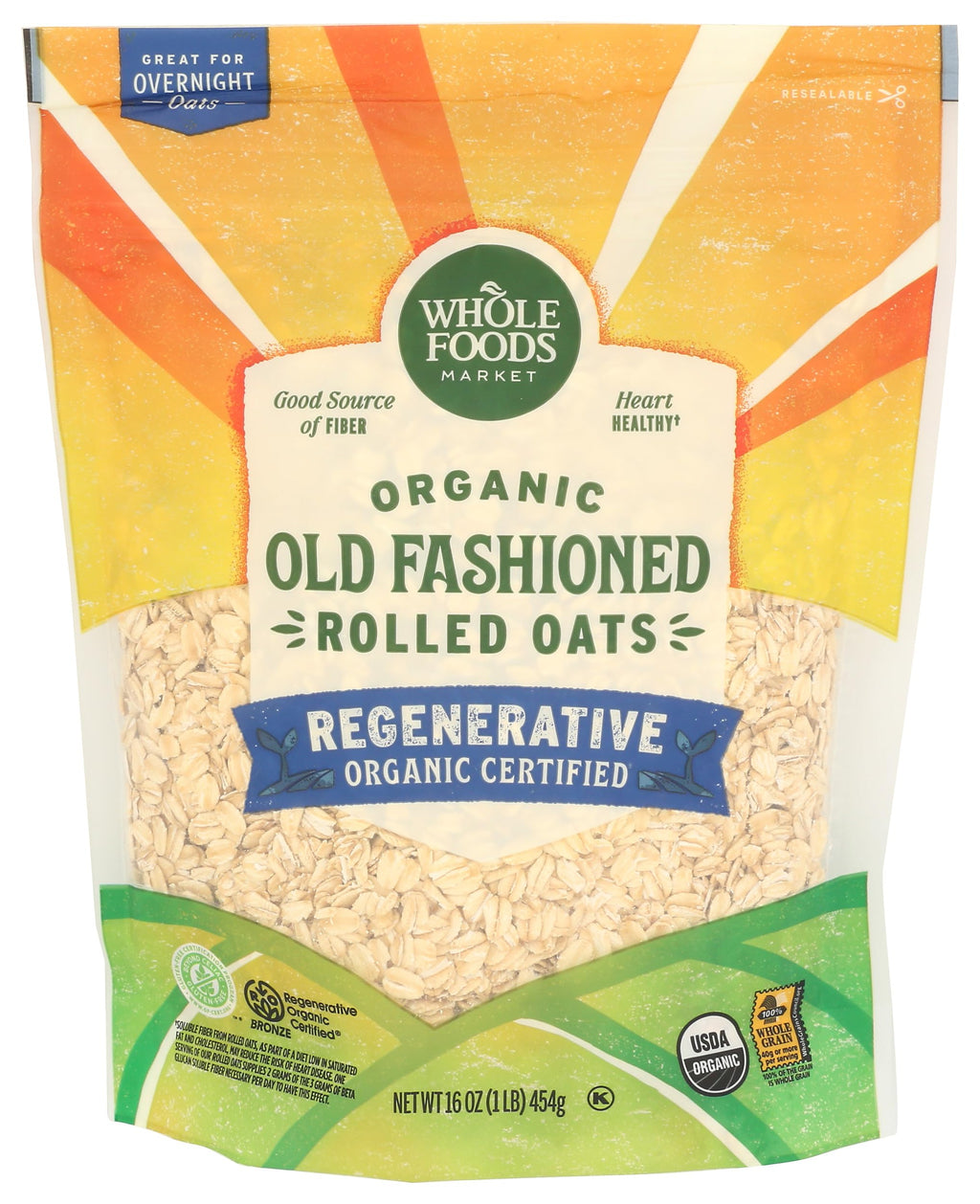 Old Fashioned Oats Hot Cereal 16 Oz 365 By Whole Foods Market