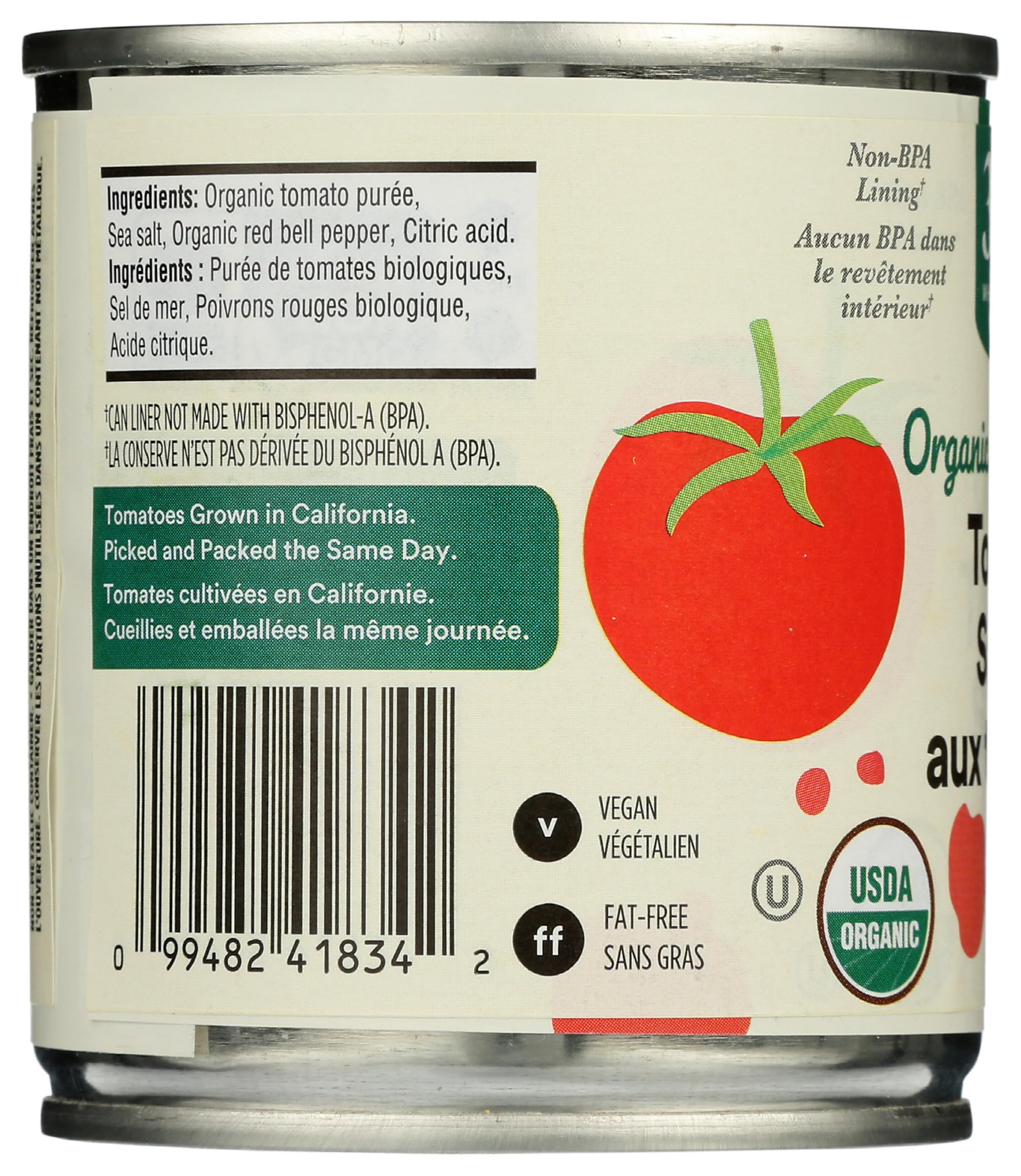 Organic Tomato Sauce 8 Oz 365 By Whole Foods Market