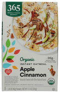 Organic Instant Oatmeal Apple Cinnamon 1.41 Oz Packets Pack Of 8 365 By Whole Foods Market