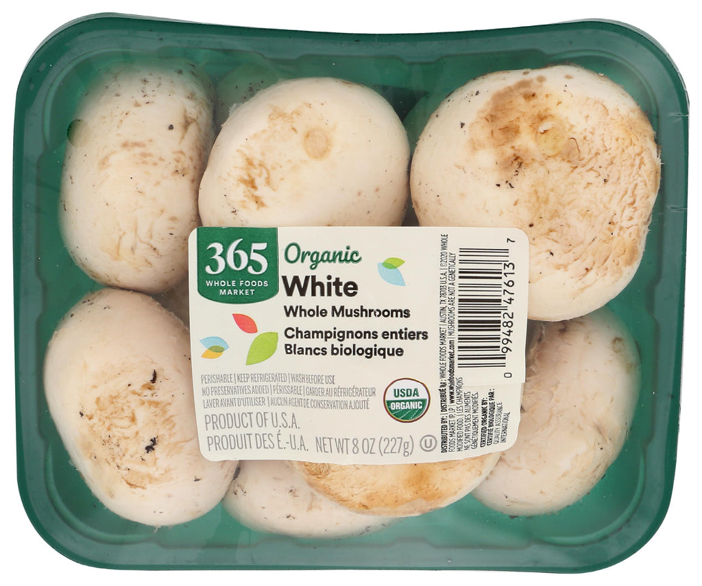 Organic White Mushroom 8 Oz 365 By Whole Foods Market