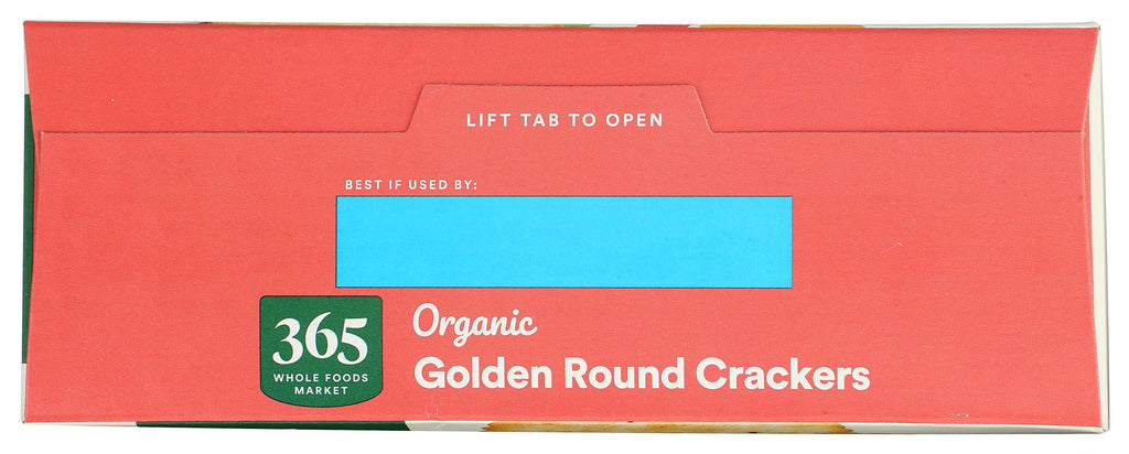 Organic Golden Round Crackers 12 Oz 1 Count 365 By Whole Foods Market