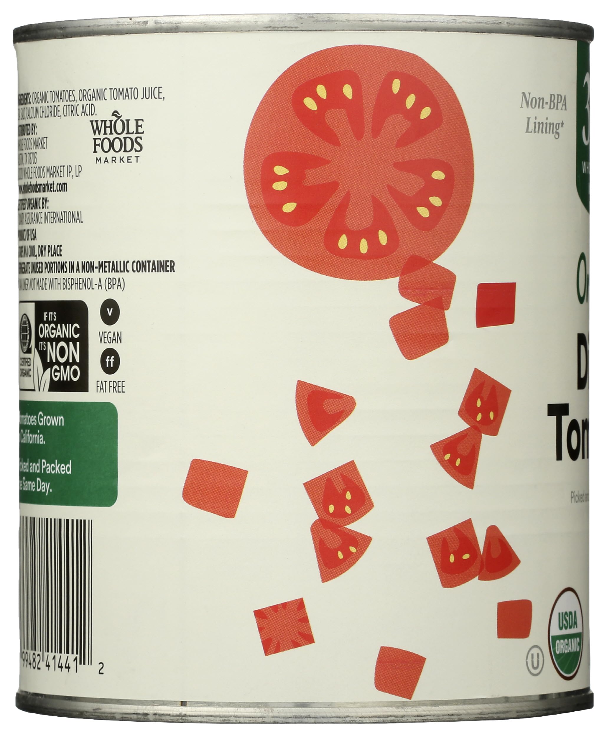 Organic Diced Tomatoes 28 Oz 365 By Whole Foods Market