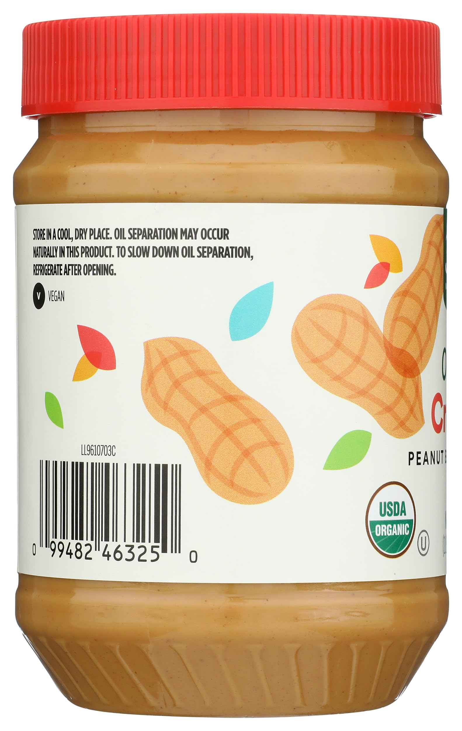 Organic Creamy Peanut Butter Spread 28 Oz 365 By Whole Foods Market