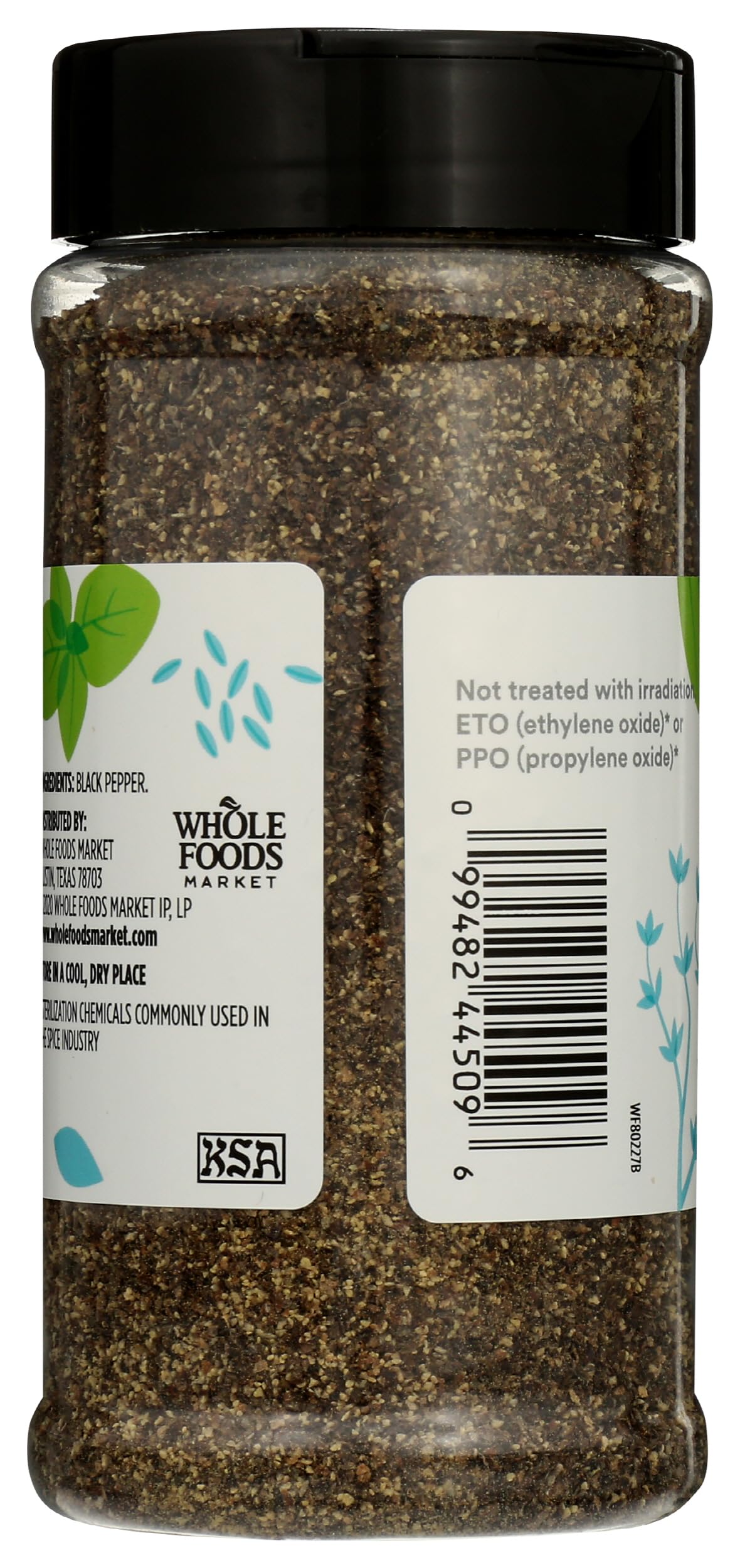 Medium Grind Black Pepper 6.49 Oz 365 By Whole Foods Market