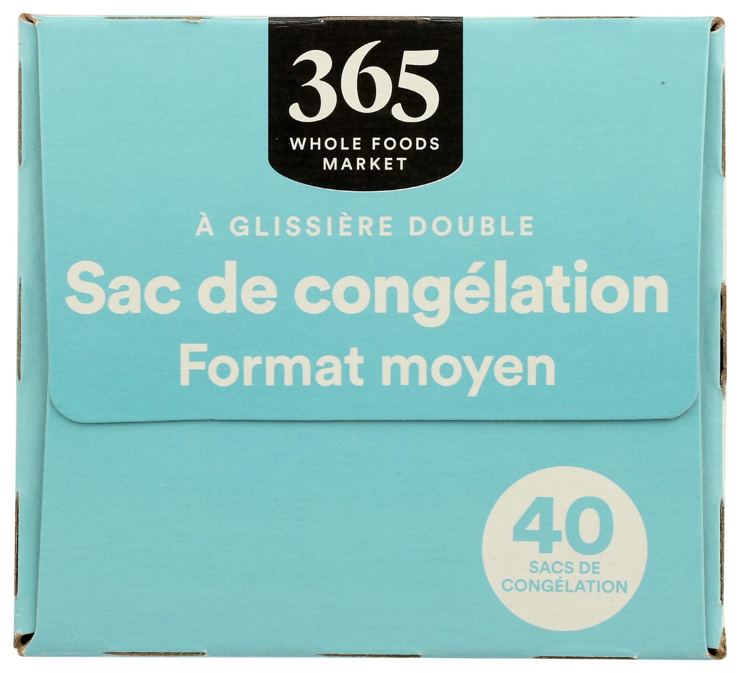 Quart Size Freezer Bags Double Zipper 40 Count 365 By Whole Foods Market