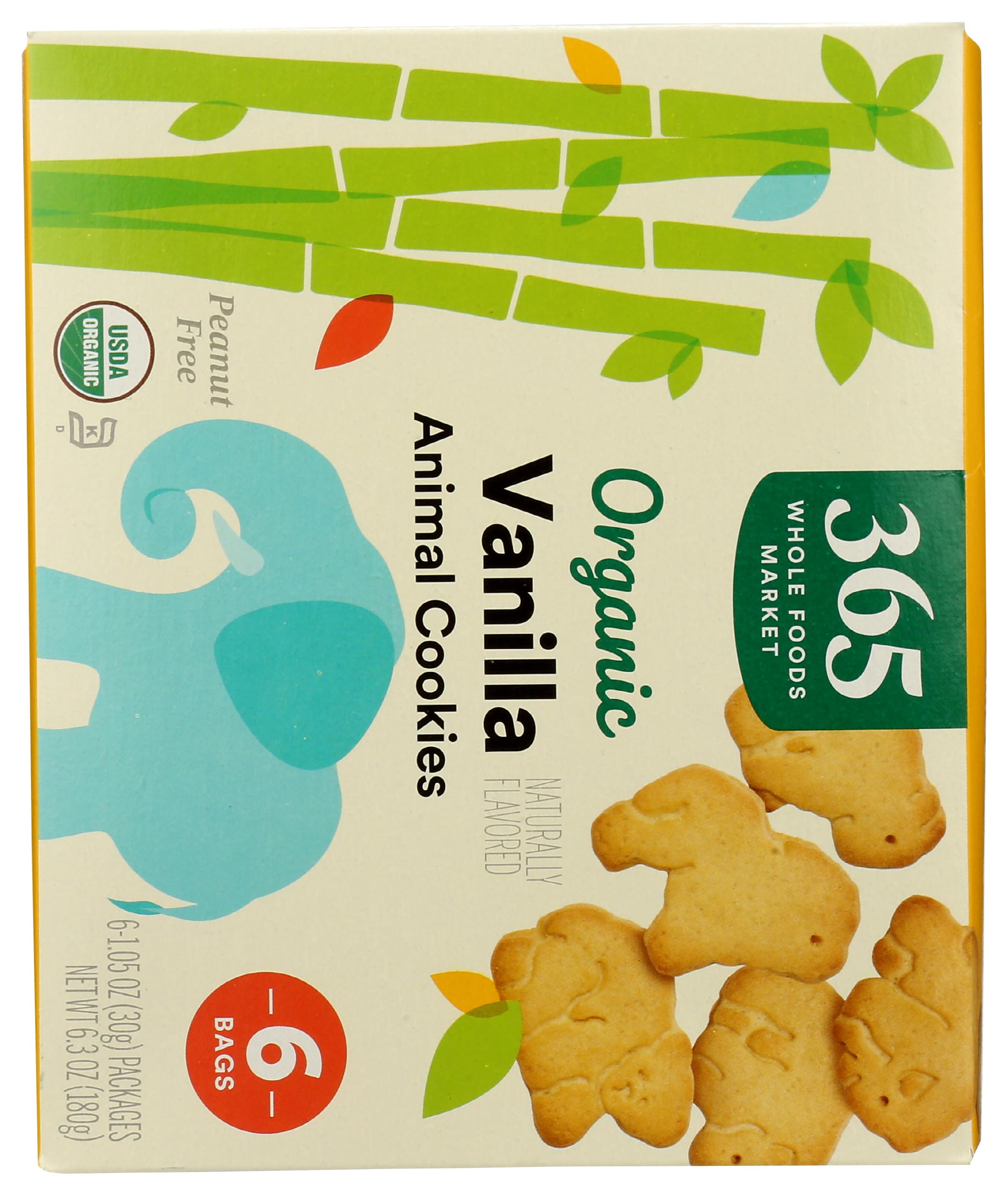 Organic Vanilla Animal Cookie 6.3 Oz 1 Count 365 By Whole Foods Market