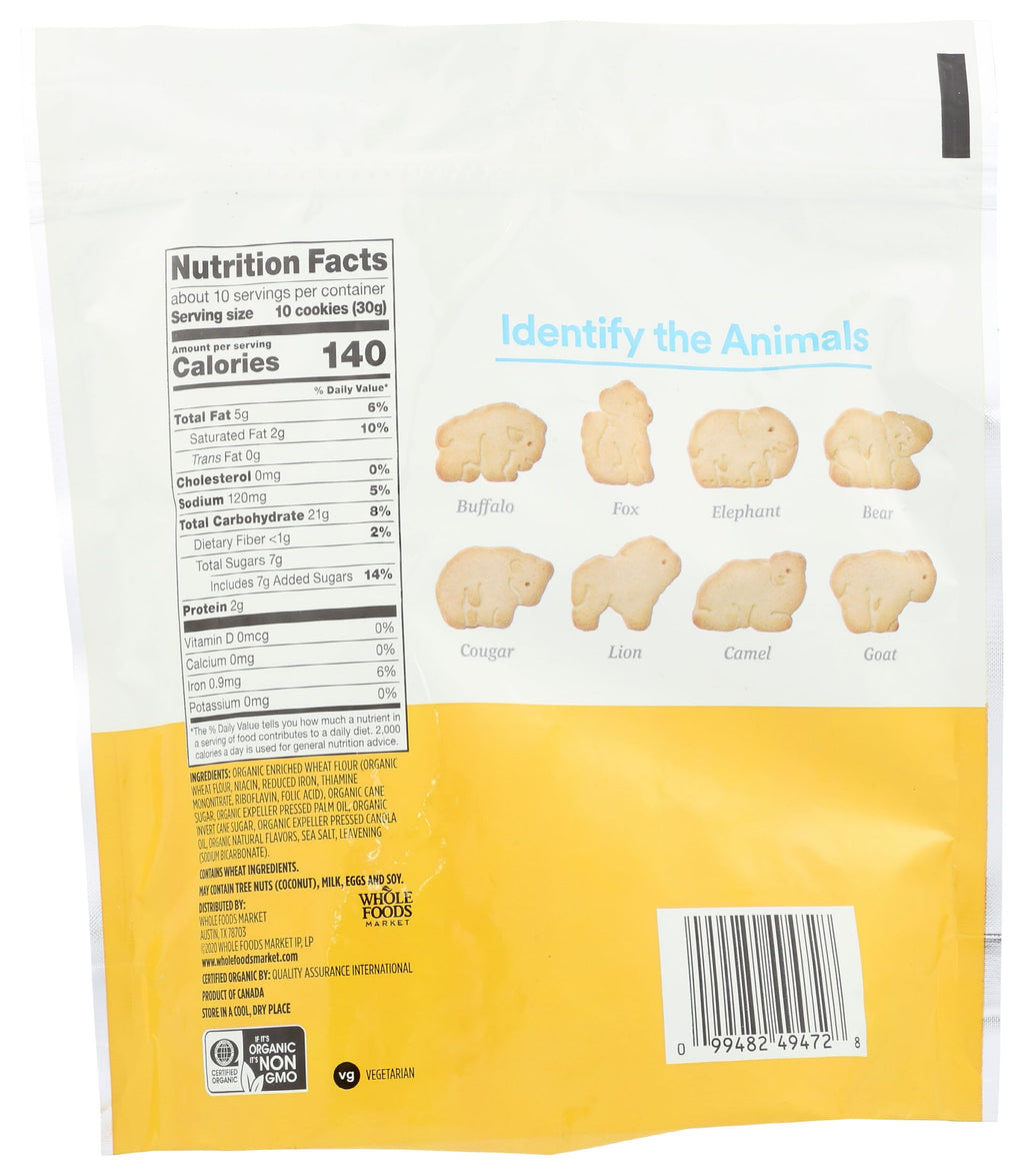 Organic Vanilla Animal Cookies 11 Oz 365 By Whole Foods Market