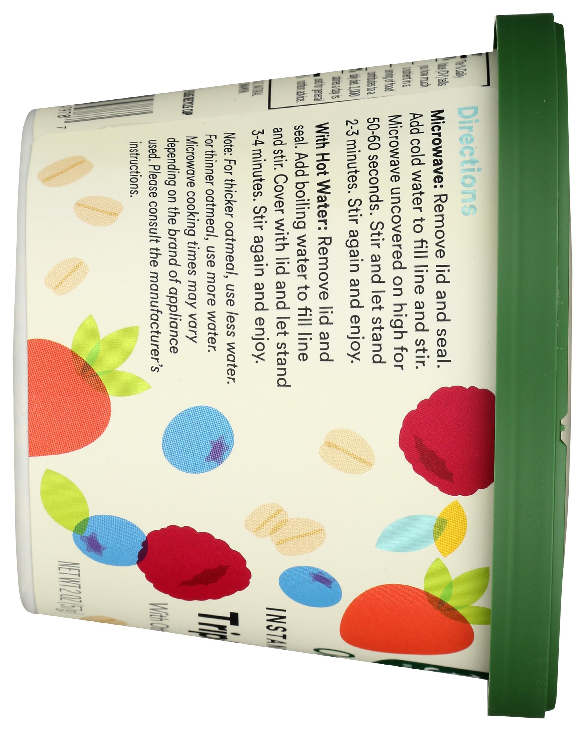 Organic Triple Berry Instant Oatmeal 2 Oz 365 By Whole Foods Market