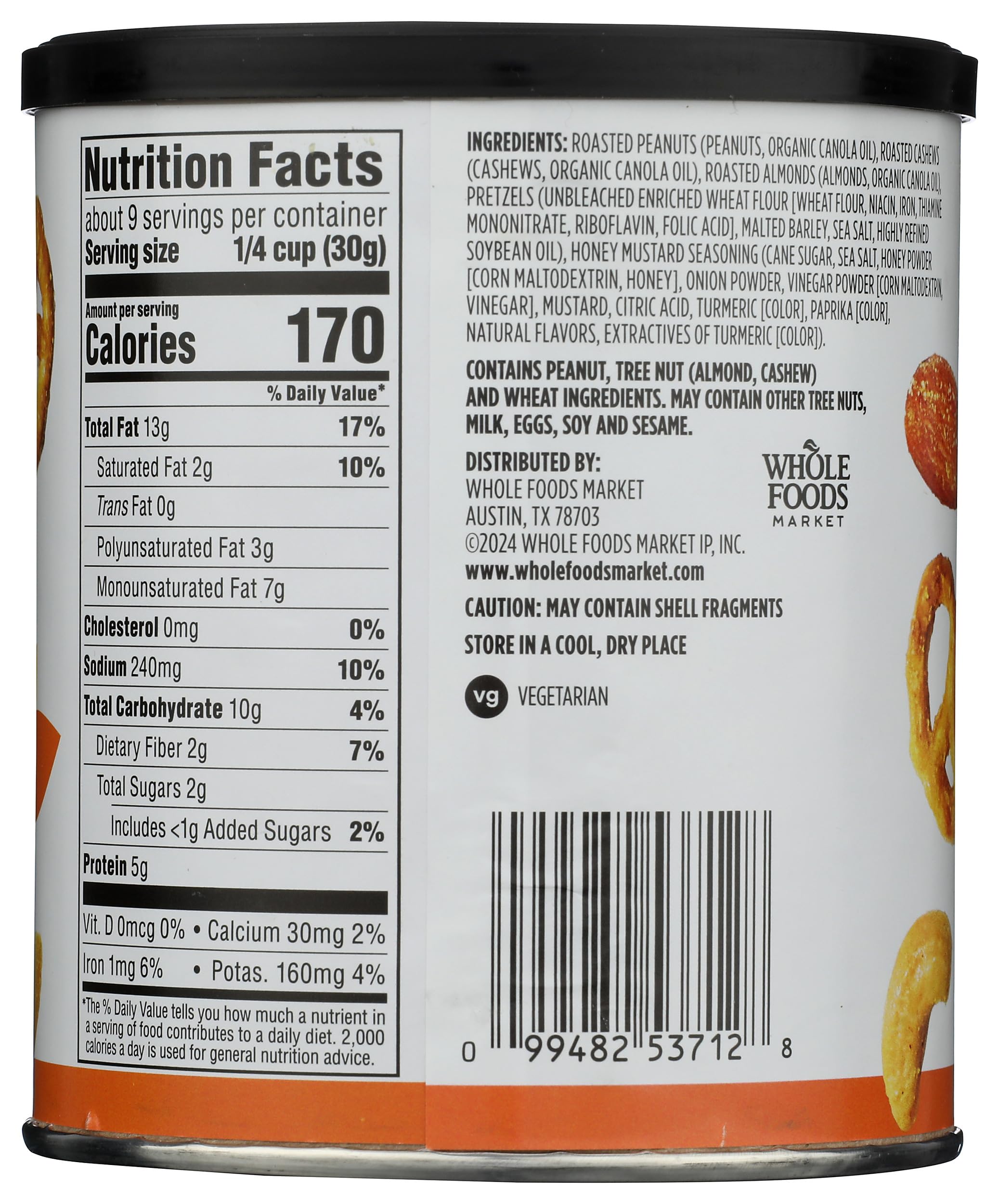 Honey Mustard Snack Mix 10 Oz 365 By Whole Foods Market