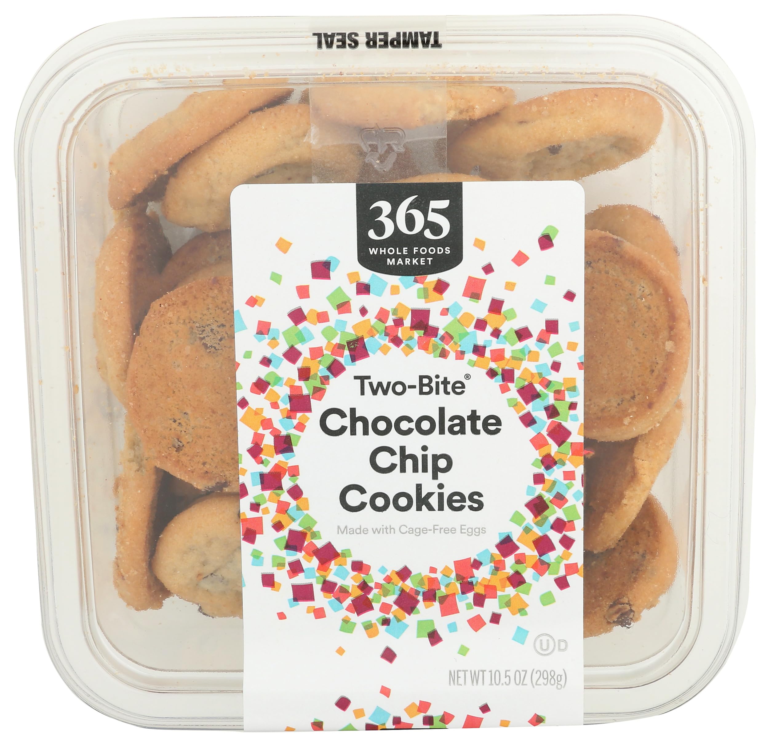 Two-Bite Chocolate Chip Cookies 10.5 Oz 365 By Whole Foods Market