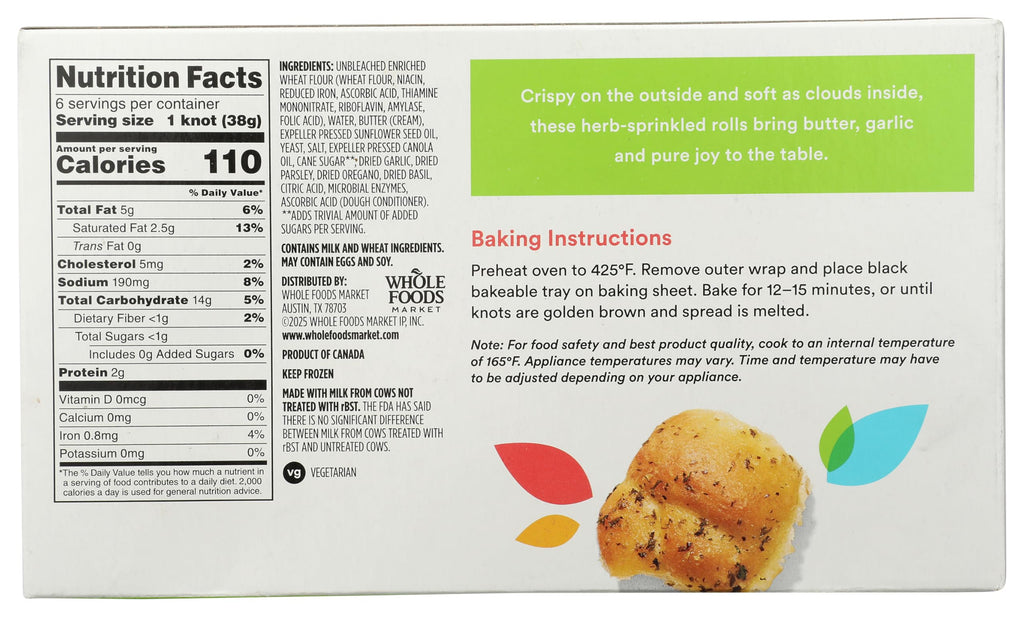 Hand Tied Garlic Knots 8 Oz 365 By Whole Foods Market