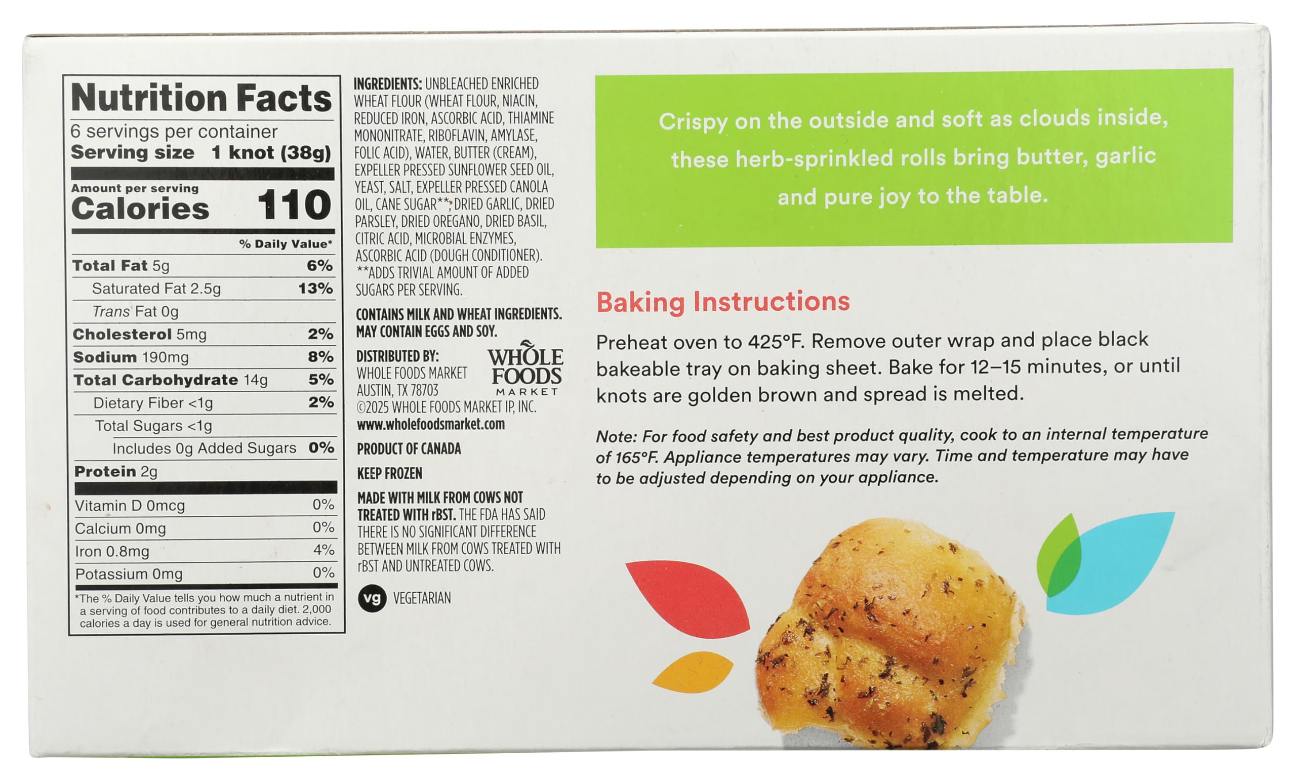 Hand Tied Garlic Knots 8 Oz 365 By Whole Foods Market
