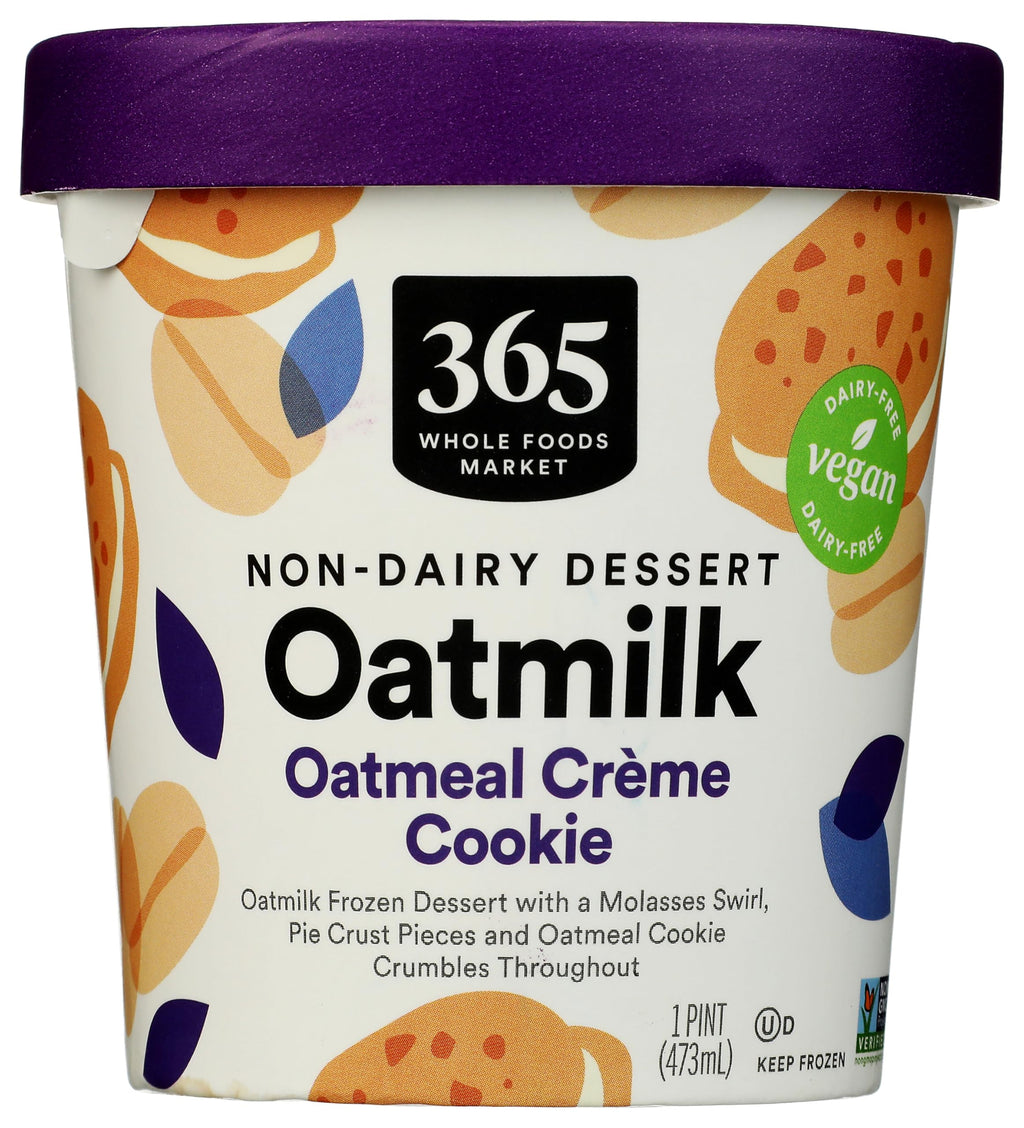 Oatmeal Creme Cookie Oat Milk Frozen Dessert 1 PT 365 By Whole Foods Market
