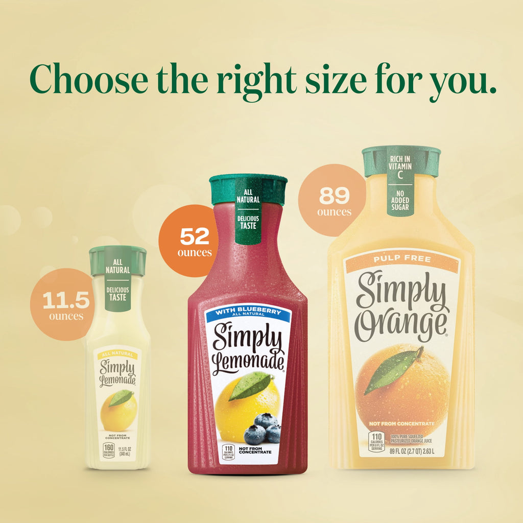 Simply Lemonade with Blueberry Bottle 52 fl oz