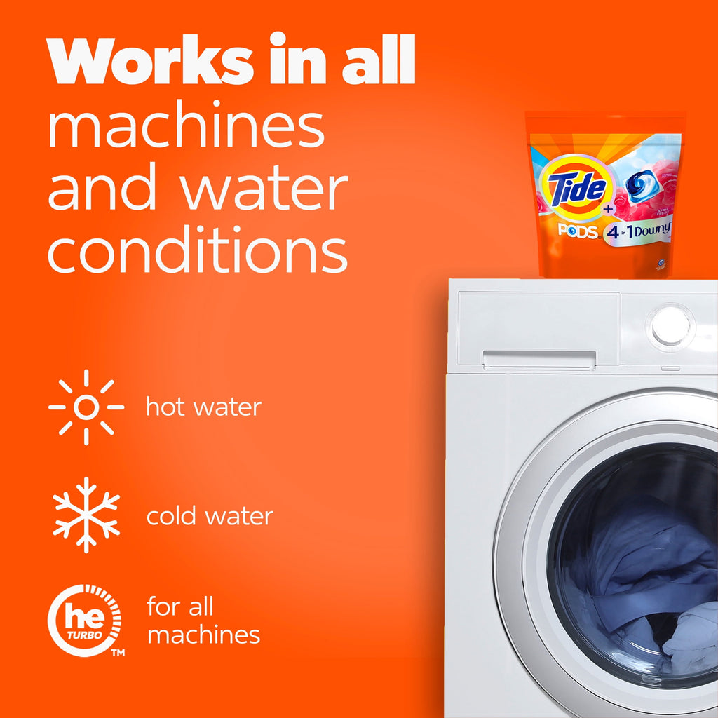 Tide PODS Laundry Detergent Pacs with Downy April Fresh Scent 11 Count