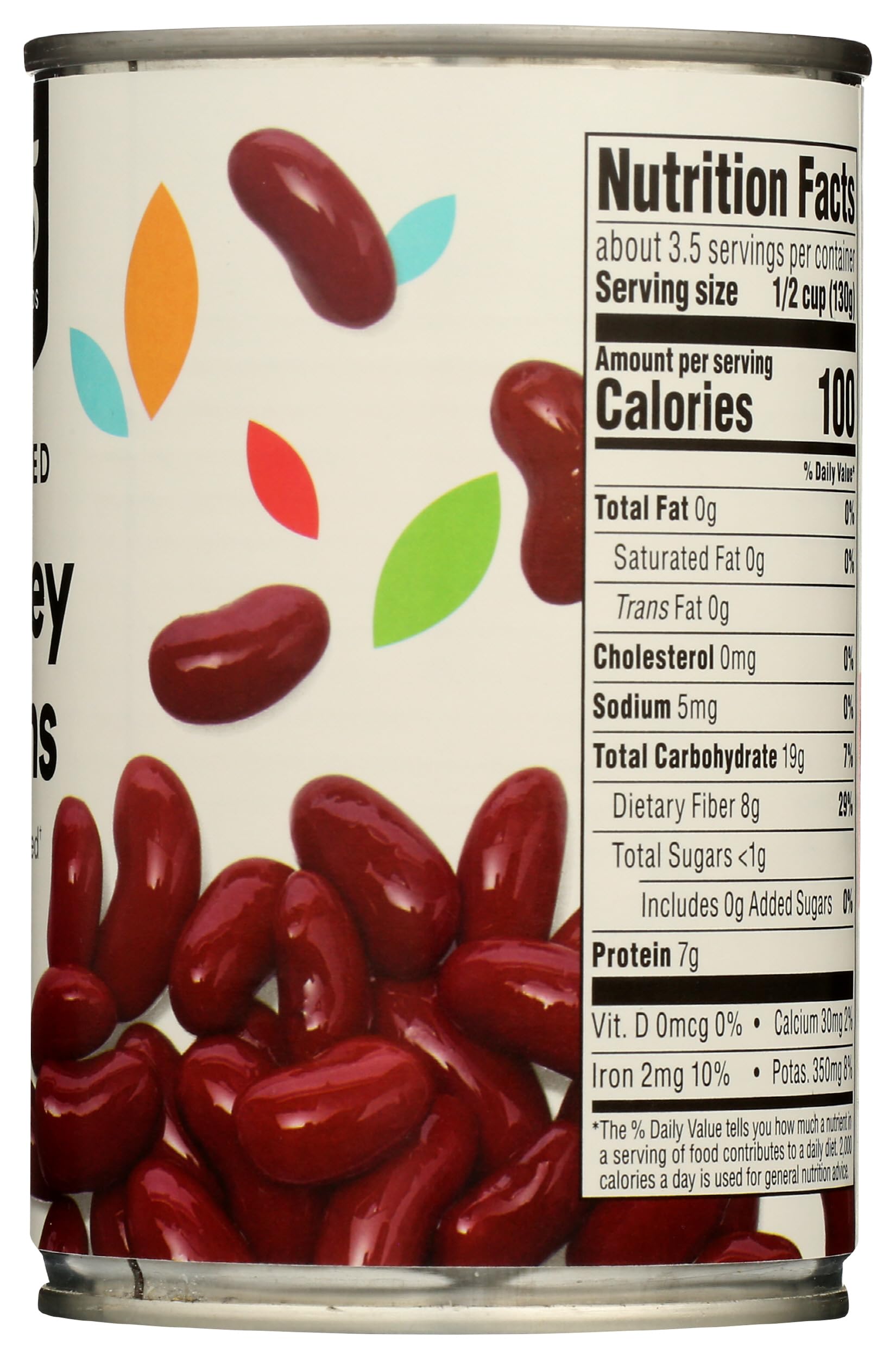 Dark Red Kidney Beans No Salt Added 15.5 Oz 365 By Whole Foods Market
