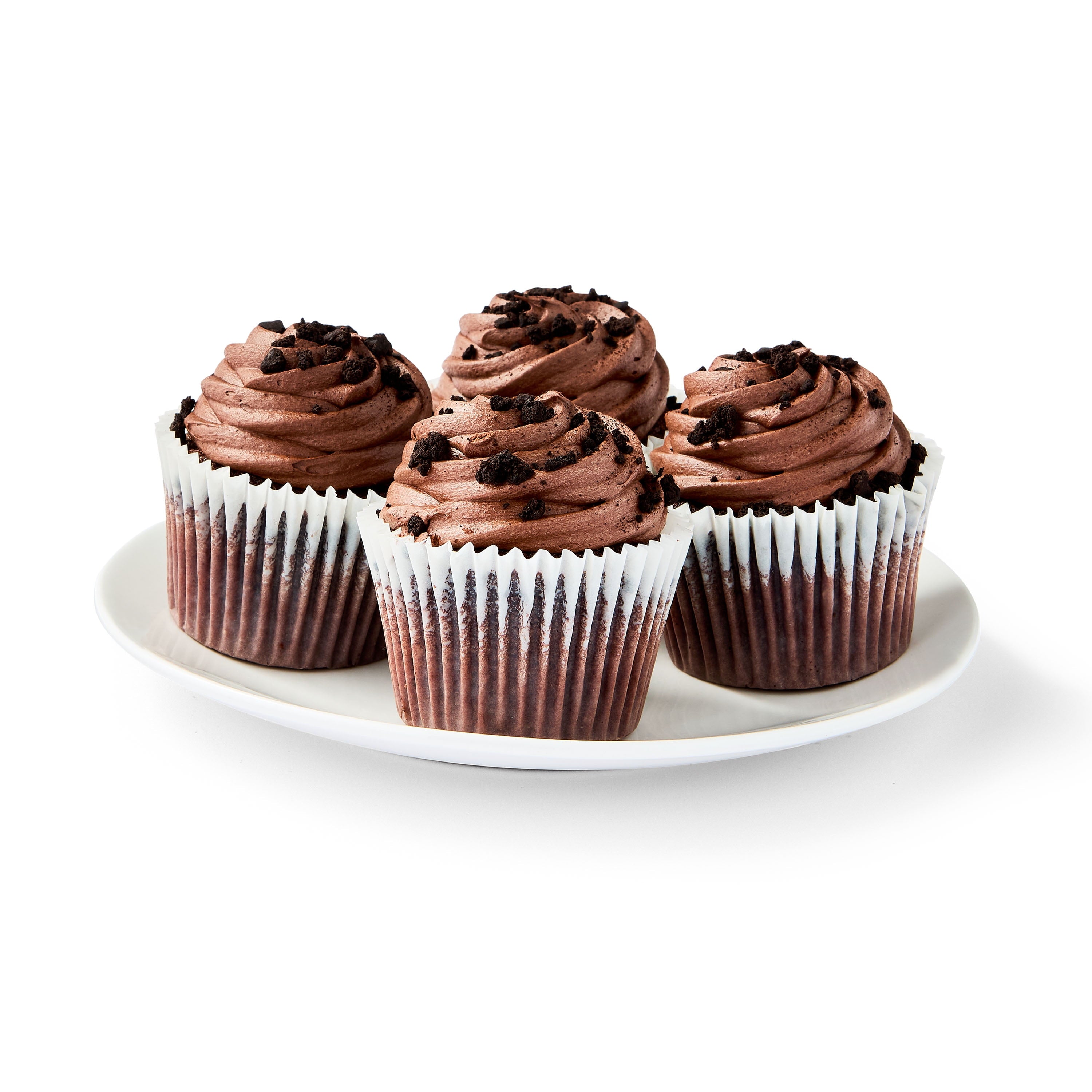 Fudge Brownie Cupcakes 11.7 Oz 4 Count Marketside