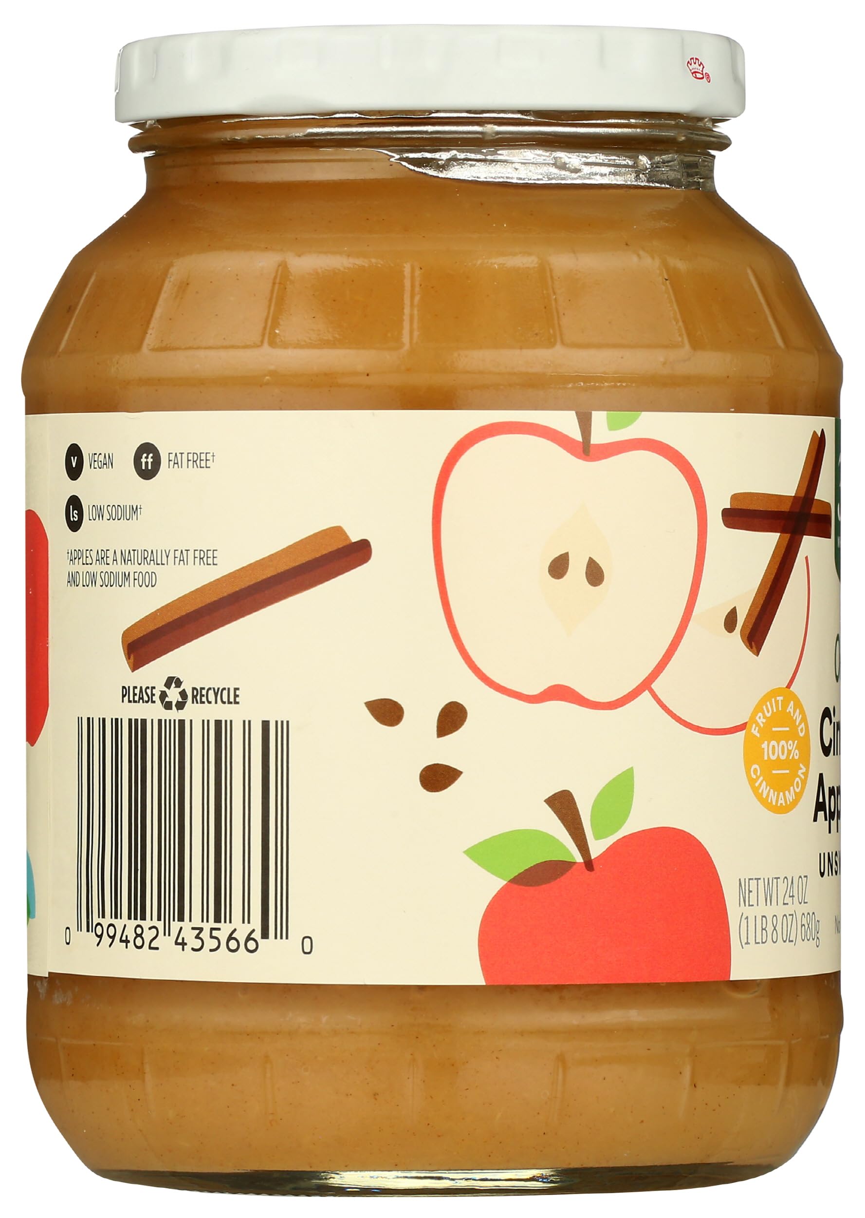 Organic Cinnamon Applesauce Unsweetened 24 Oz 365 By Whole Foods Market