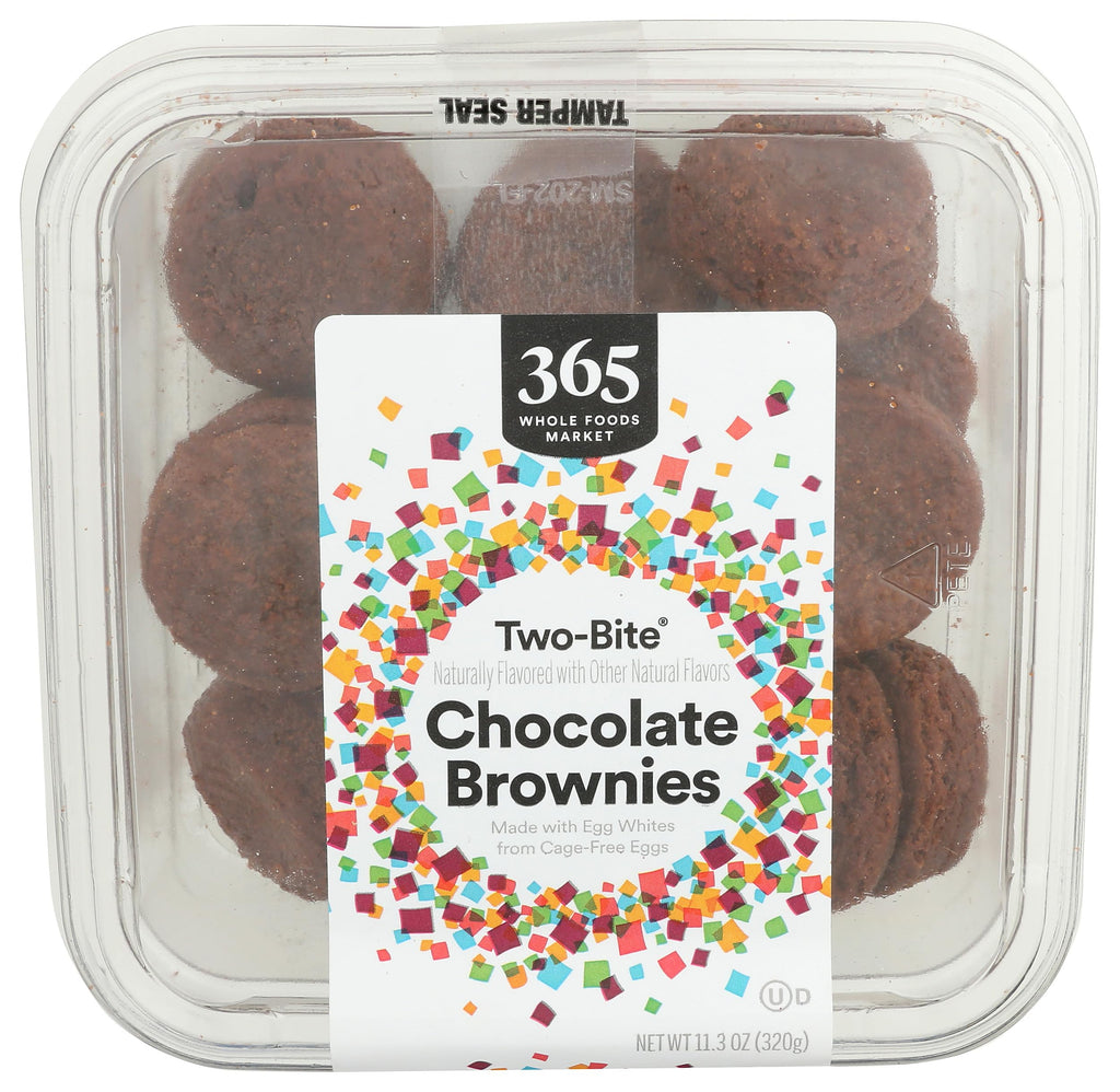 Two-Bite Chocolate Brownies 11.3 Oz 365 By Whole Foods Market