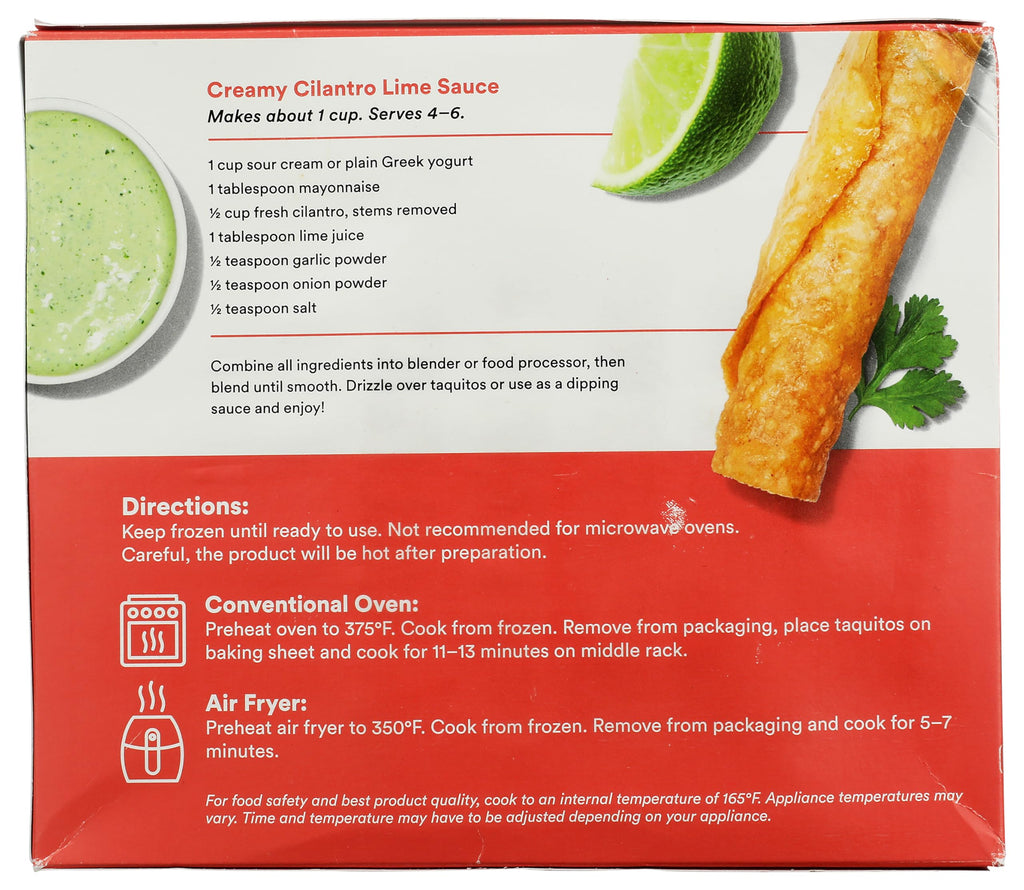 Spicy Chicken Taquito 12.5 Oz 1 Count 365 By Whole Foods Market
