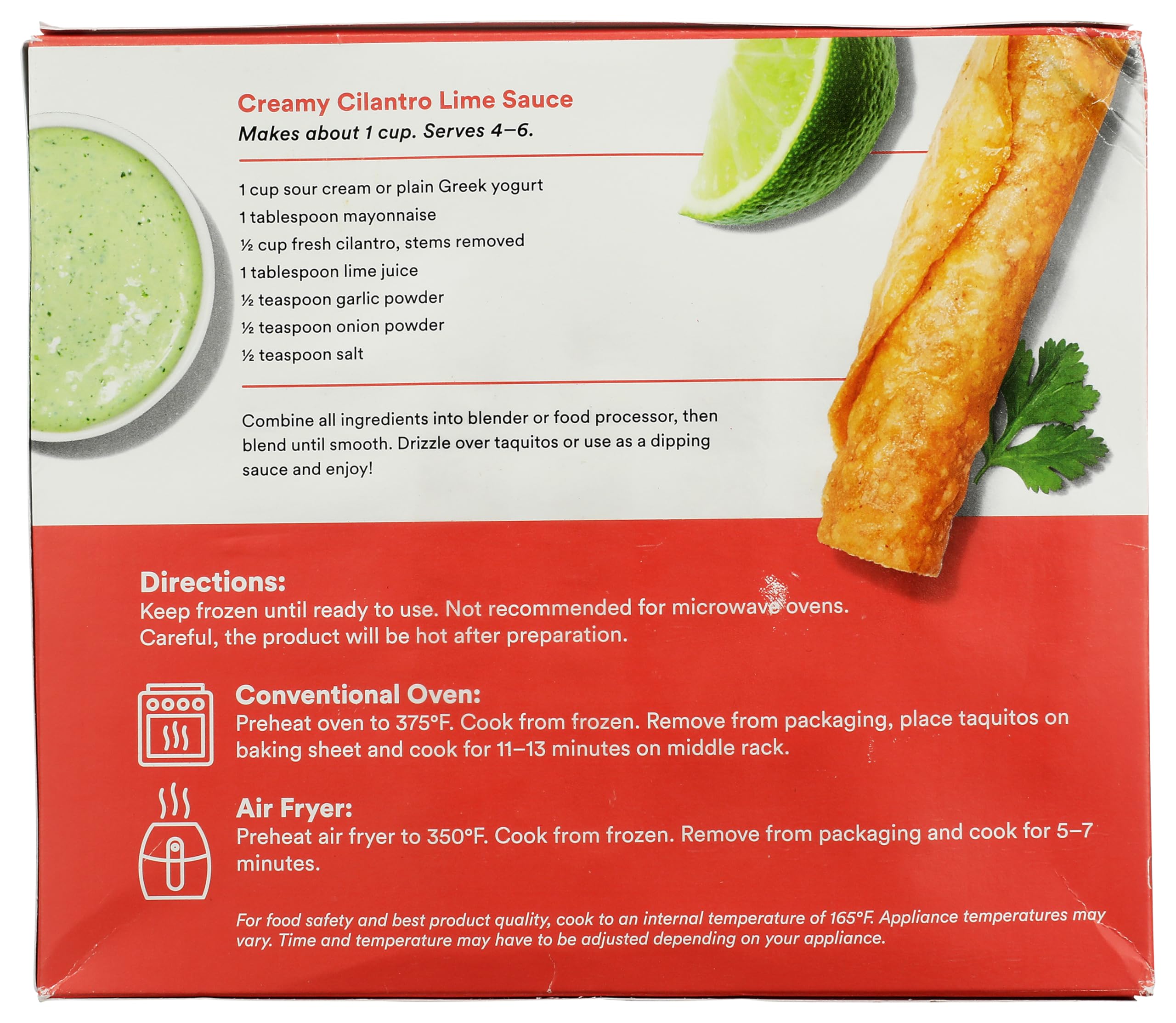 Spicy Chicken Taquito 12.5 Oz 1 Count 365 By Whole Foods Market