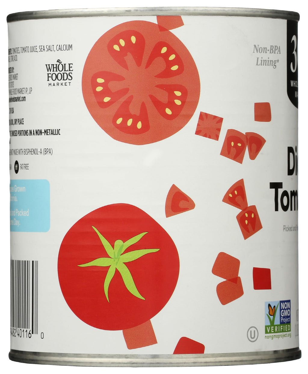 Diced Tomatoes 28 Oz 365 By Whole Foods Market