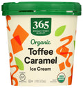 Organic Toffee Caramel Swirl Ice Cream 1 Pint 365 By Whole Foods Market