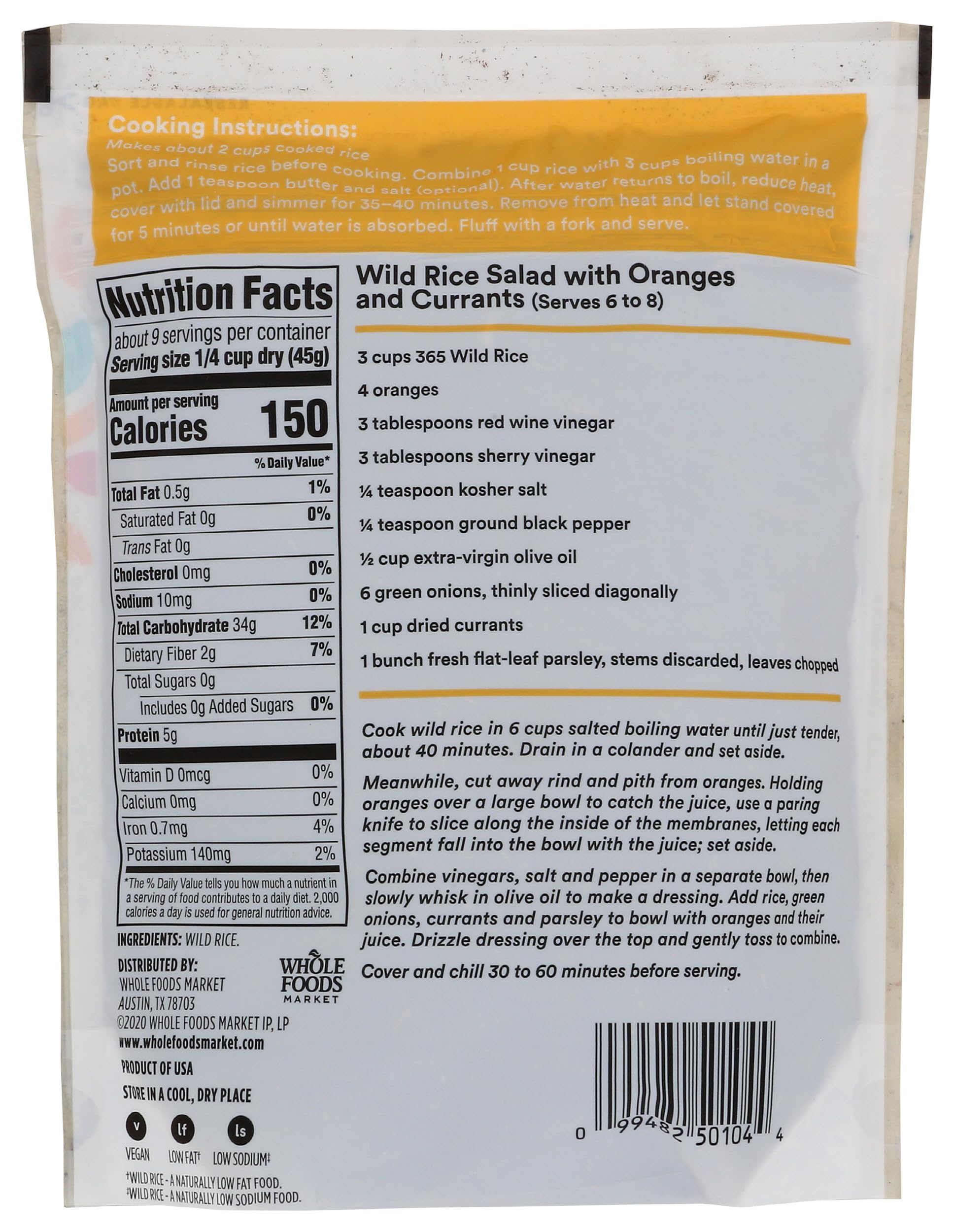 Wild Rice 14 Oz 365 By Whole Foods Market