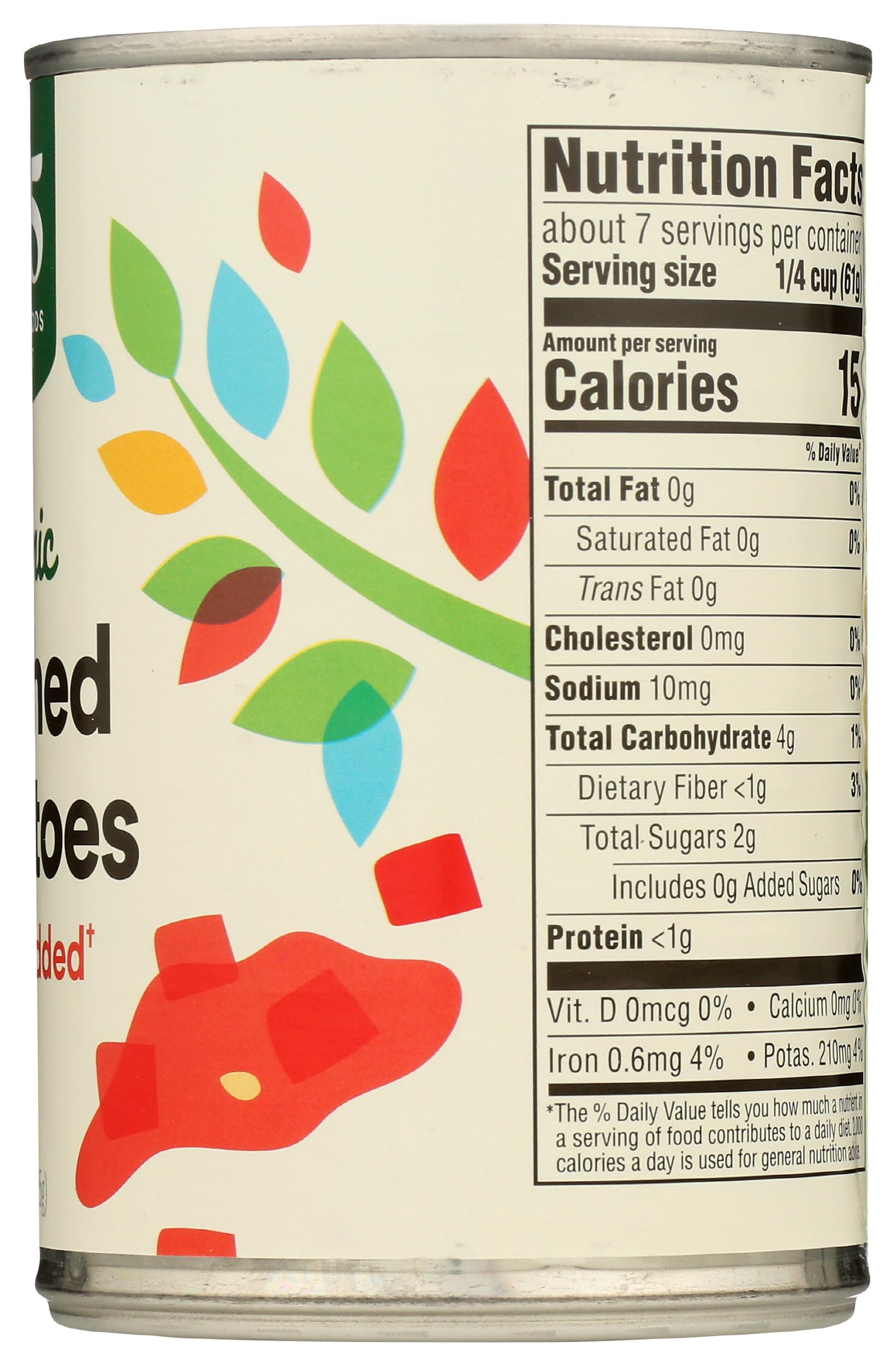 Organic Crushed Tomatoes No Salt Added 15 Oz 365 By Whole Foods Market