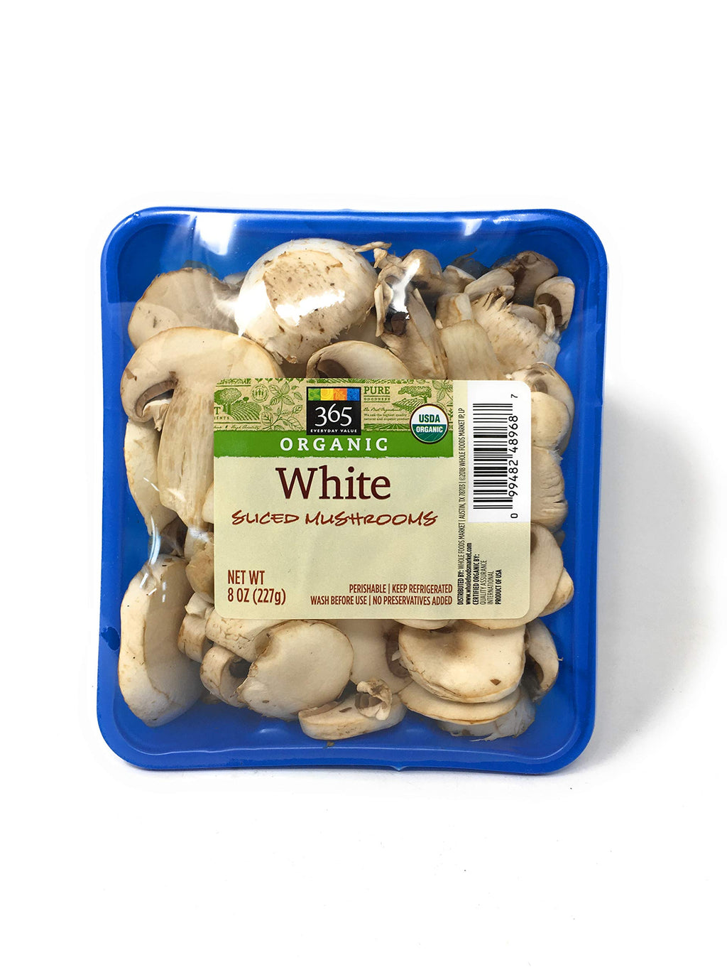 Organic Sliced White Mushrooms 8 Oz 365 By Whole Foods Market