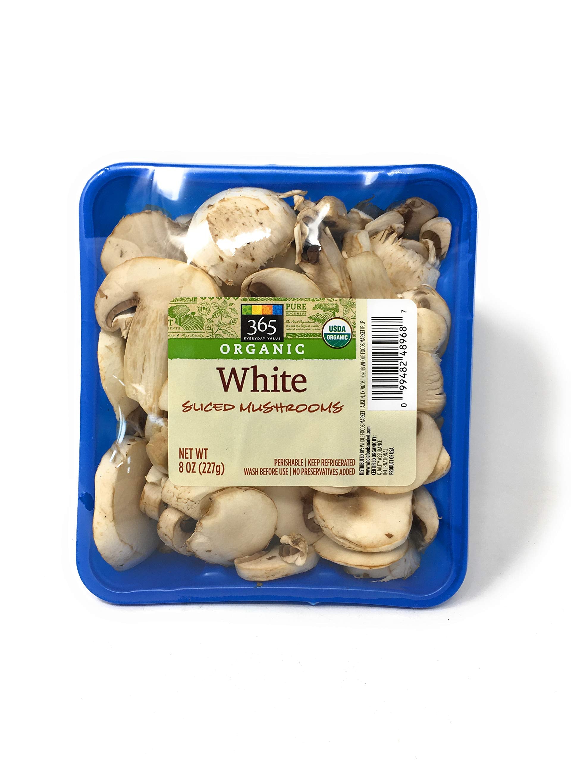 Organic Sliced White Mushrooms 8 Oz 365 By Whole Foods Market