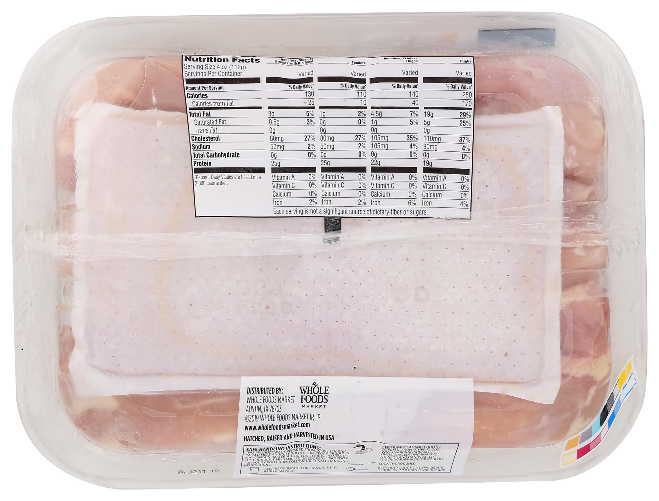 Boneless Skinless Chicken Thighs 1.5 Lb 1 Count 365 By Whole Foods Market