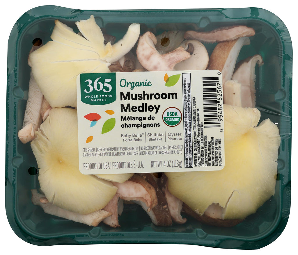 Organic Mushroom Medley 4 Oz 365 By Whole Foods Market