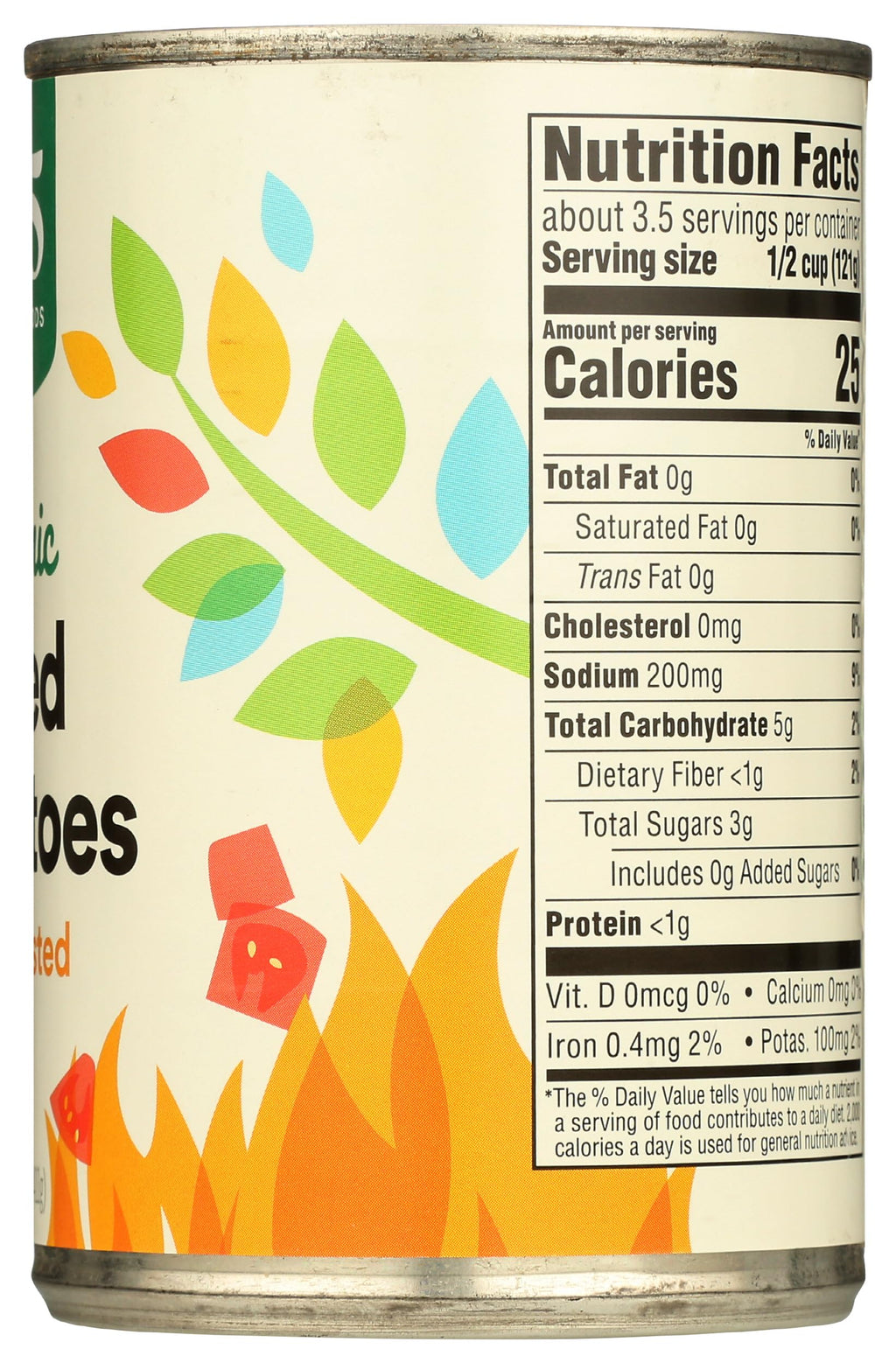 Organic Diced Fire Roasted Tomatoes 14.5 Oz 365 By Whole Foods Market