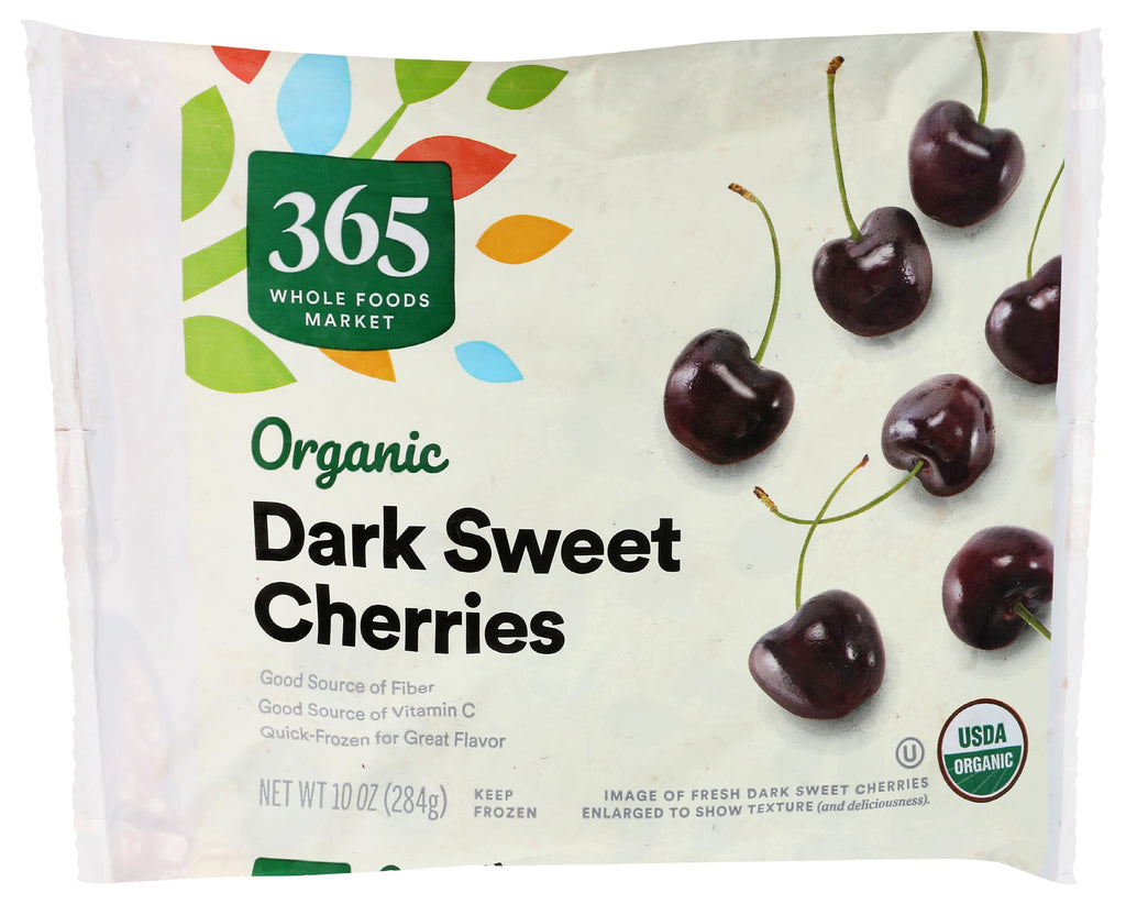 Organic Sweet Dark Cherries 10 Oz 365 By Whole Foods Market