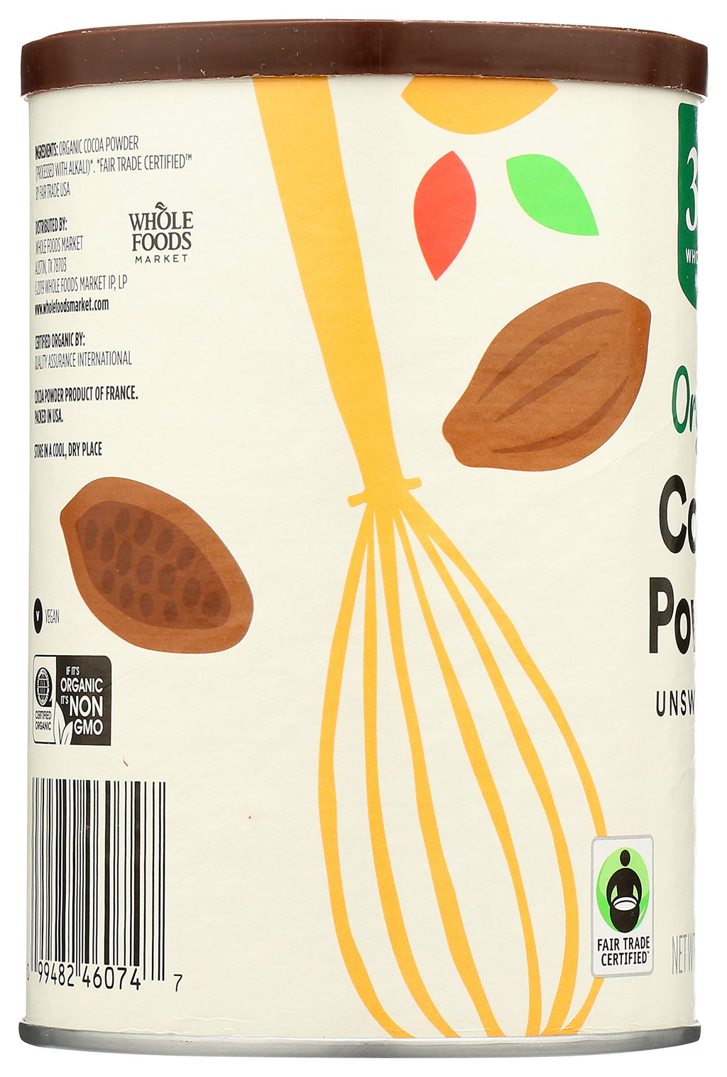 Organic Cocoa Powder Unsweetened 8 Oz 1 Count 365 By Whole Foods Market