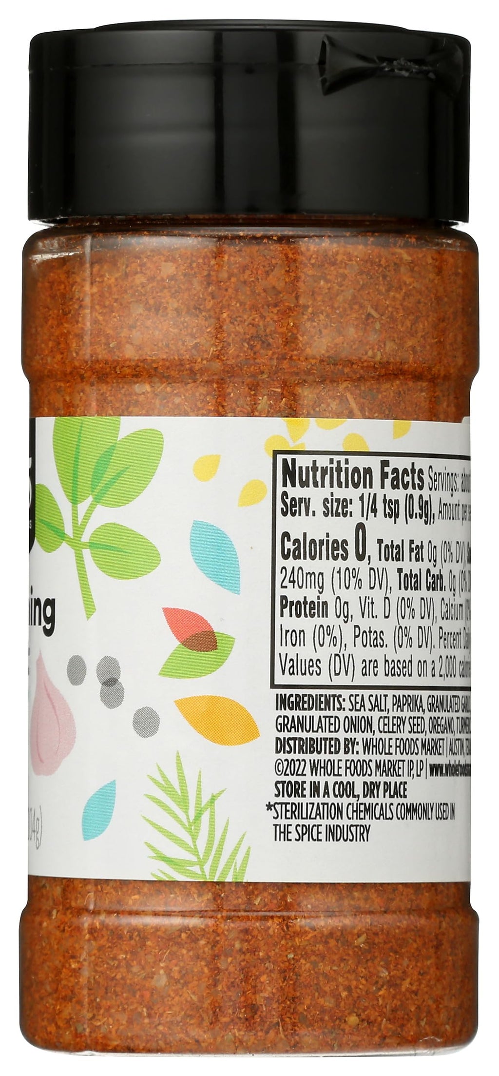Salt Blend Seasoning 3.67 Oz 365 By Whole Foods Market