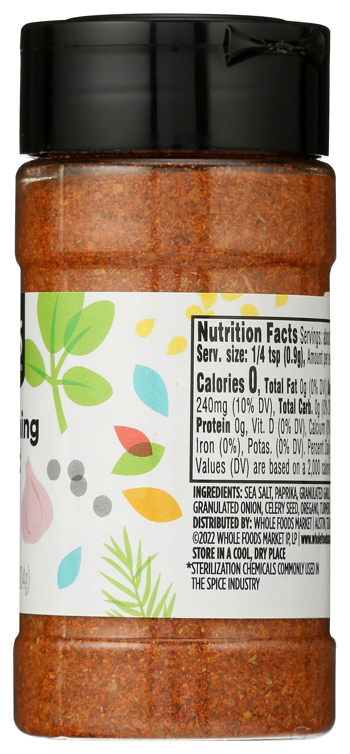 Salt Blend Seasoning 3.67 Oz 365 By Whole Foods Market