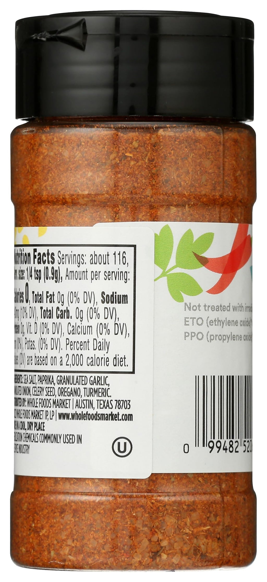 Salt Blend Seasoning 3.67 Oz 365 By Whole Foods Market