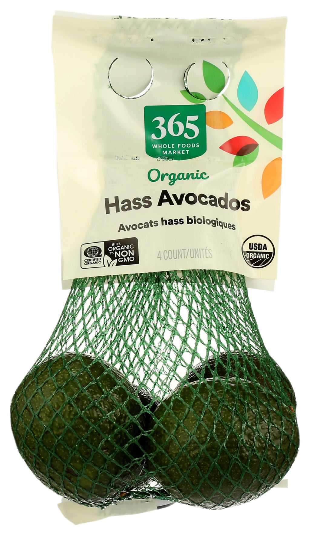 Organic Hass Avocados 4 Count 365 By Whole Foods Market