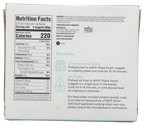 Chickenless Nuggets 9.9 Oz 365 By Whole Foods Market