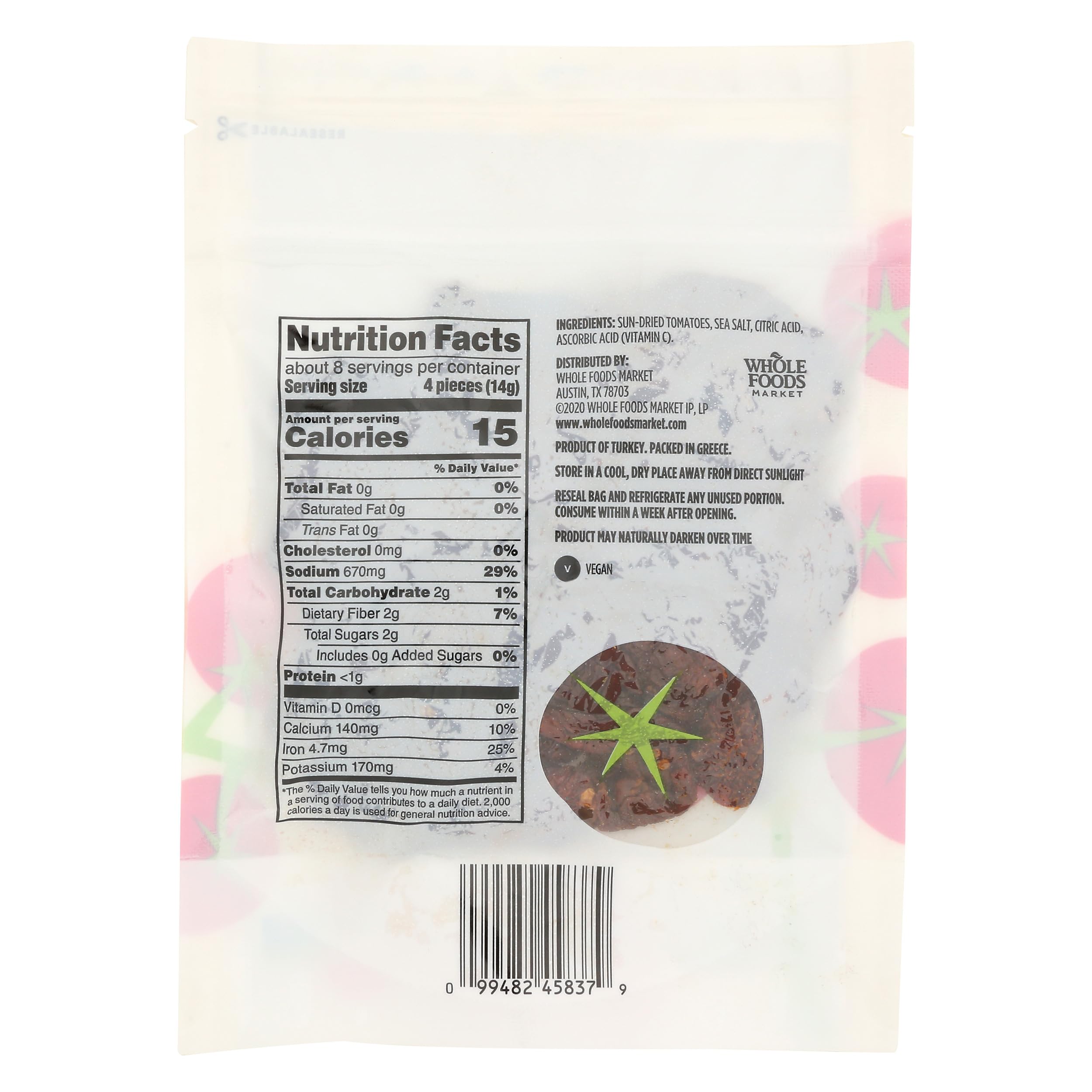 Sundried Tomatoes 4 Oz 365 By Whole Foods Market