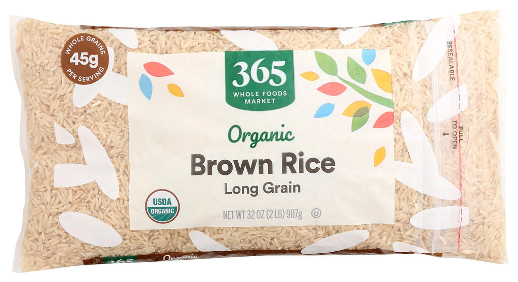 Organic Long Grain Brown Rice 32 Oz 365 By Whole Foods Market