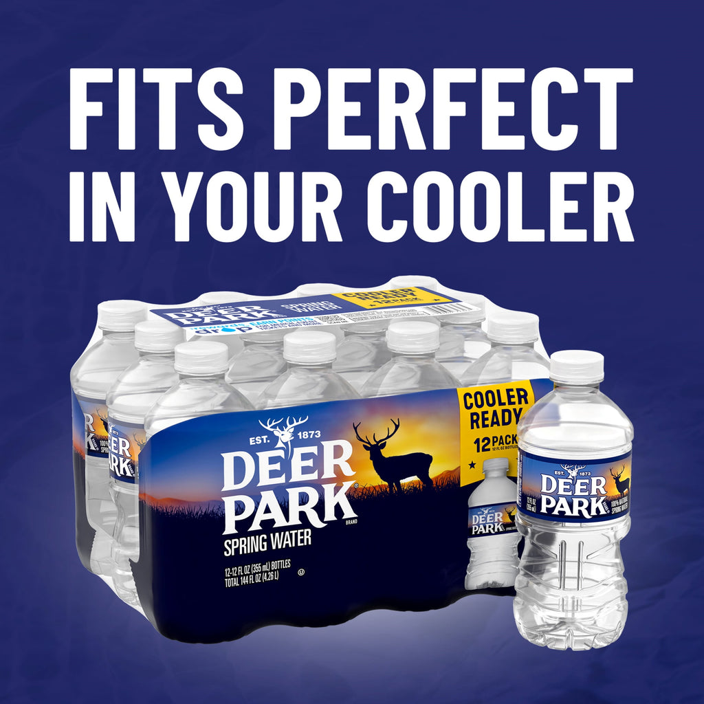 Deer Park Spring Water 12 fl oz Plastic Bottles 12 Pack