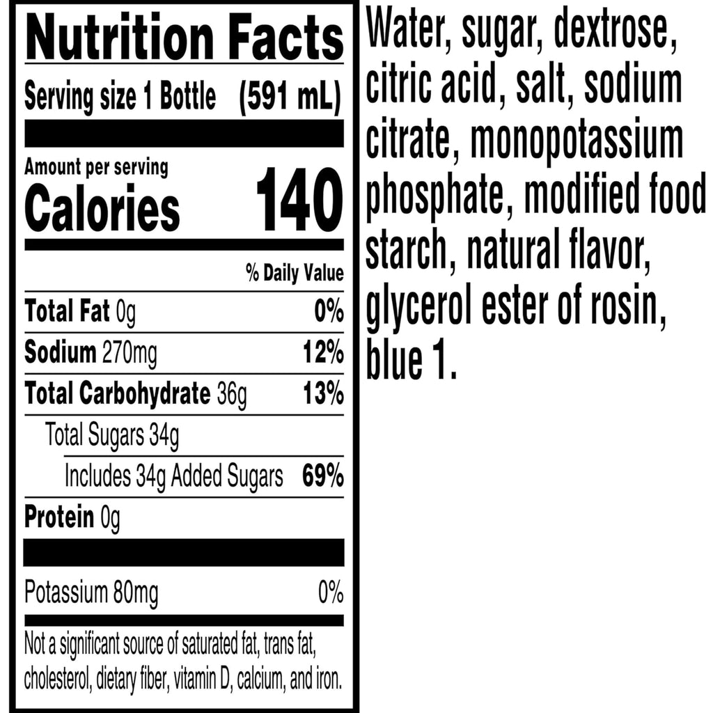 Gatorade Frost Thirst Quencher Glacier Freeze Sports Drink 20 fl oz 8 Count Bottles