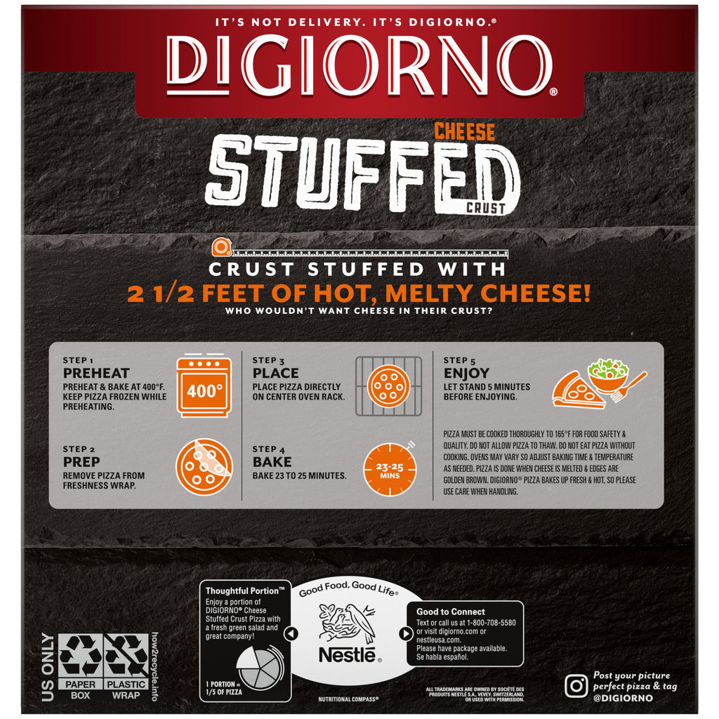 DiGiorno Supreme Stuffed Crust Frozen Pizza 26.4 Oz