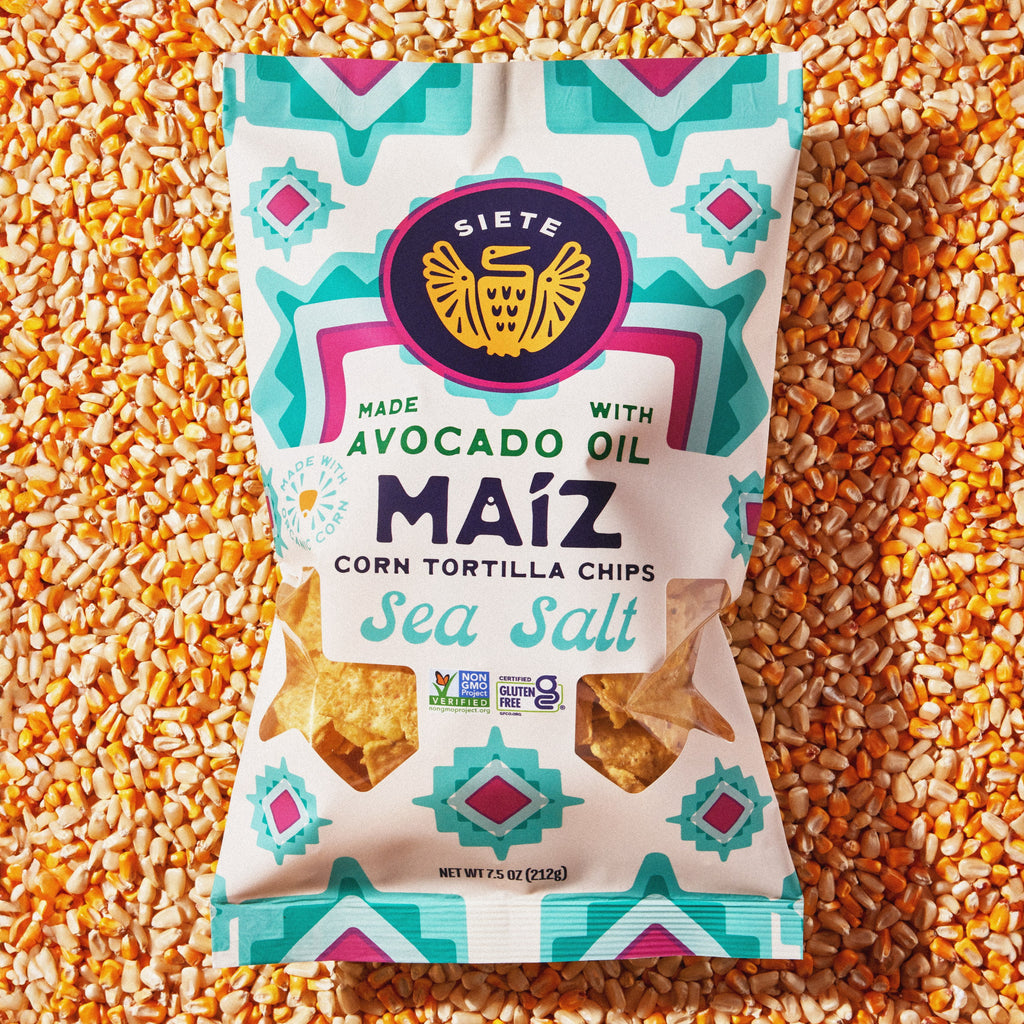Sea Salt Maiz Tortilla Chips 7.5 Oz Siete Foods