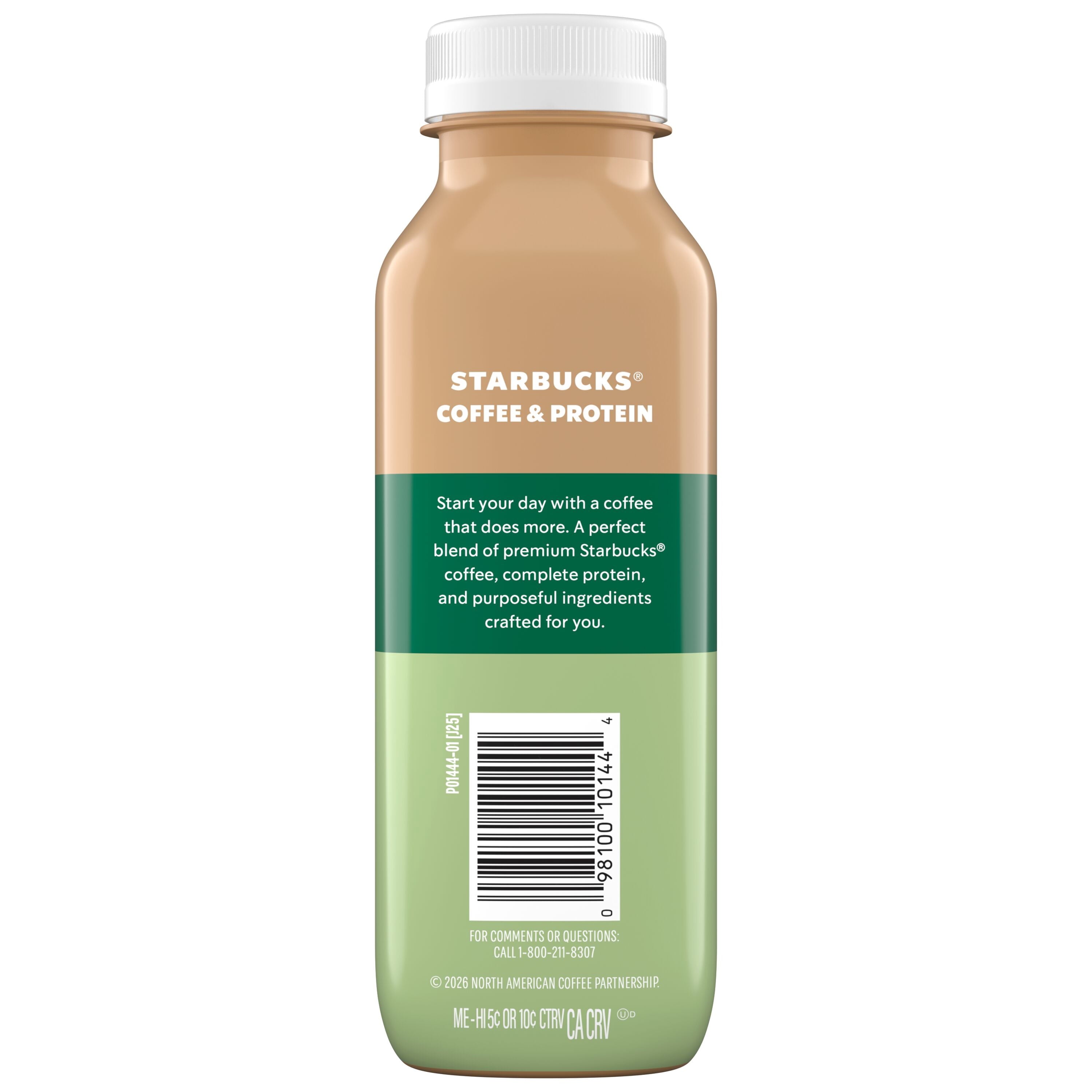Starbucks Coffee & Protein Naturally Caffeinated Classic Caffe Blended Coffee 12 fl oz Bottle